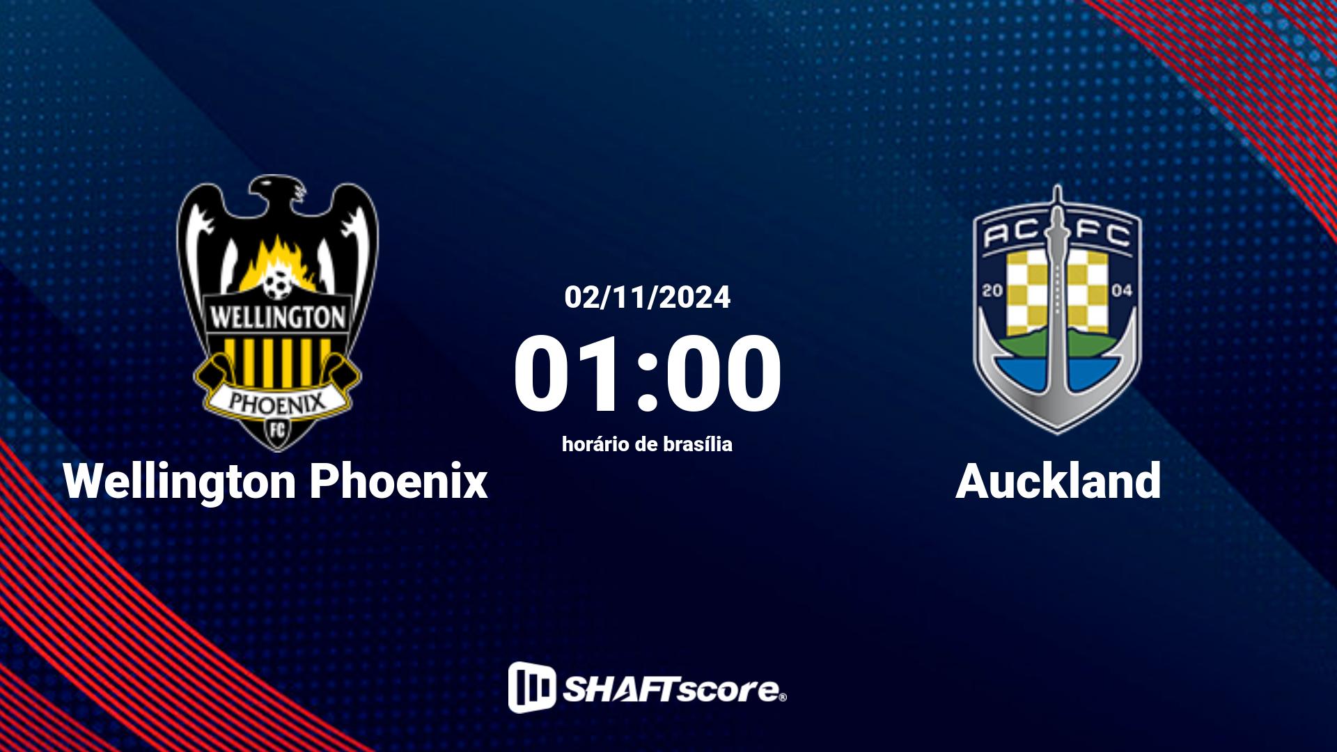 Estatísticas do jogo Wellington Phoenix vs Auckland 02.11 01:00