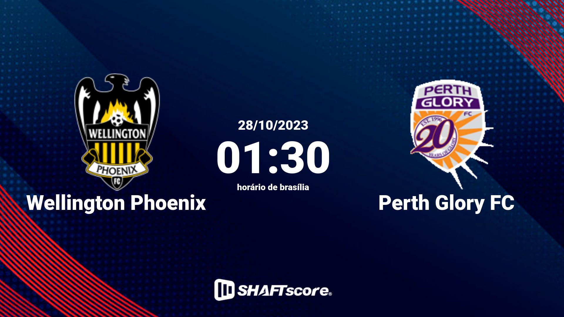 Estatísticas do jogo Wellington Phoenix vs Perth Glory FC 28.10 01:30