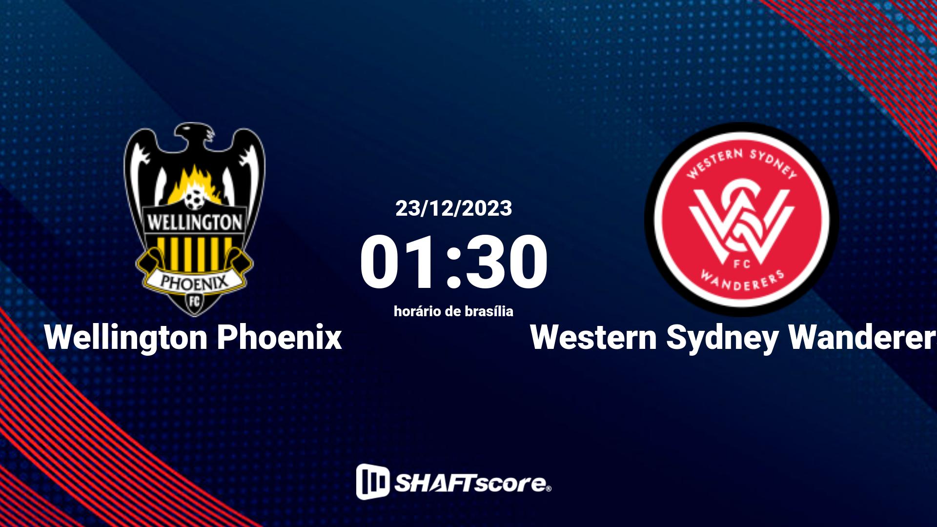 Estatísticas do jogo Wellington Phoenix vs Western Sydney Wanderers 23.12 01:30