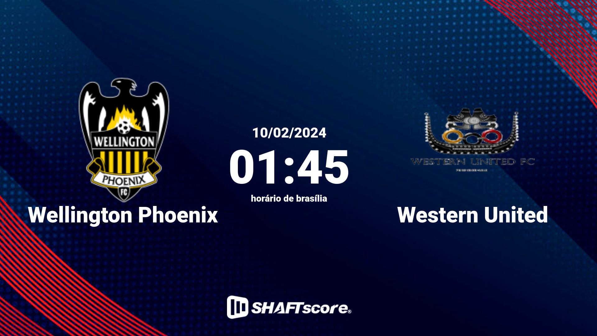 Estatísticas do jogo Wellington Phoenix vs Western United 10.02 01:45