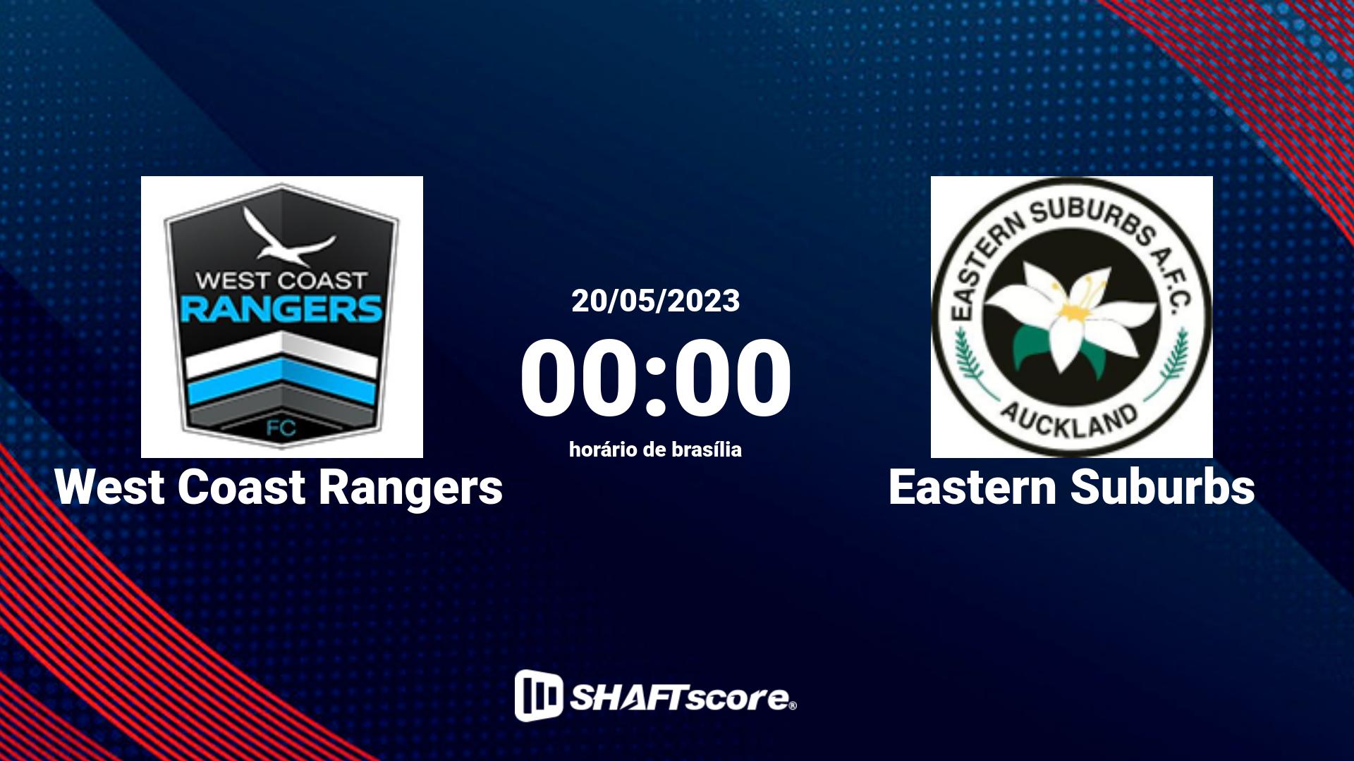 Estatísticas do jogo West Coast Rangers vs Eastern Suburbs 20.05 00:00