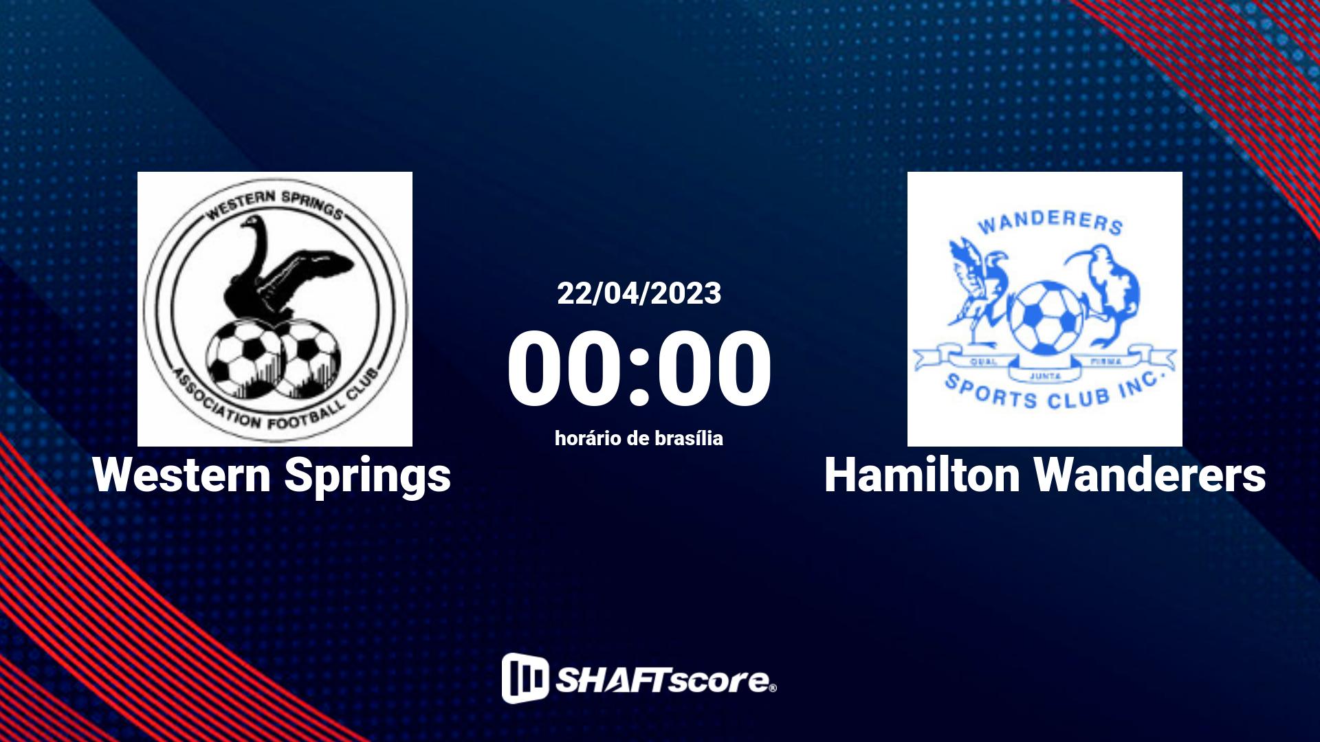 Estatísticas do jogo Western Springs vs Hamilton Wanderers 22.04 00:00