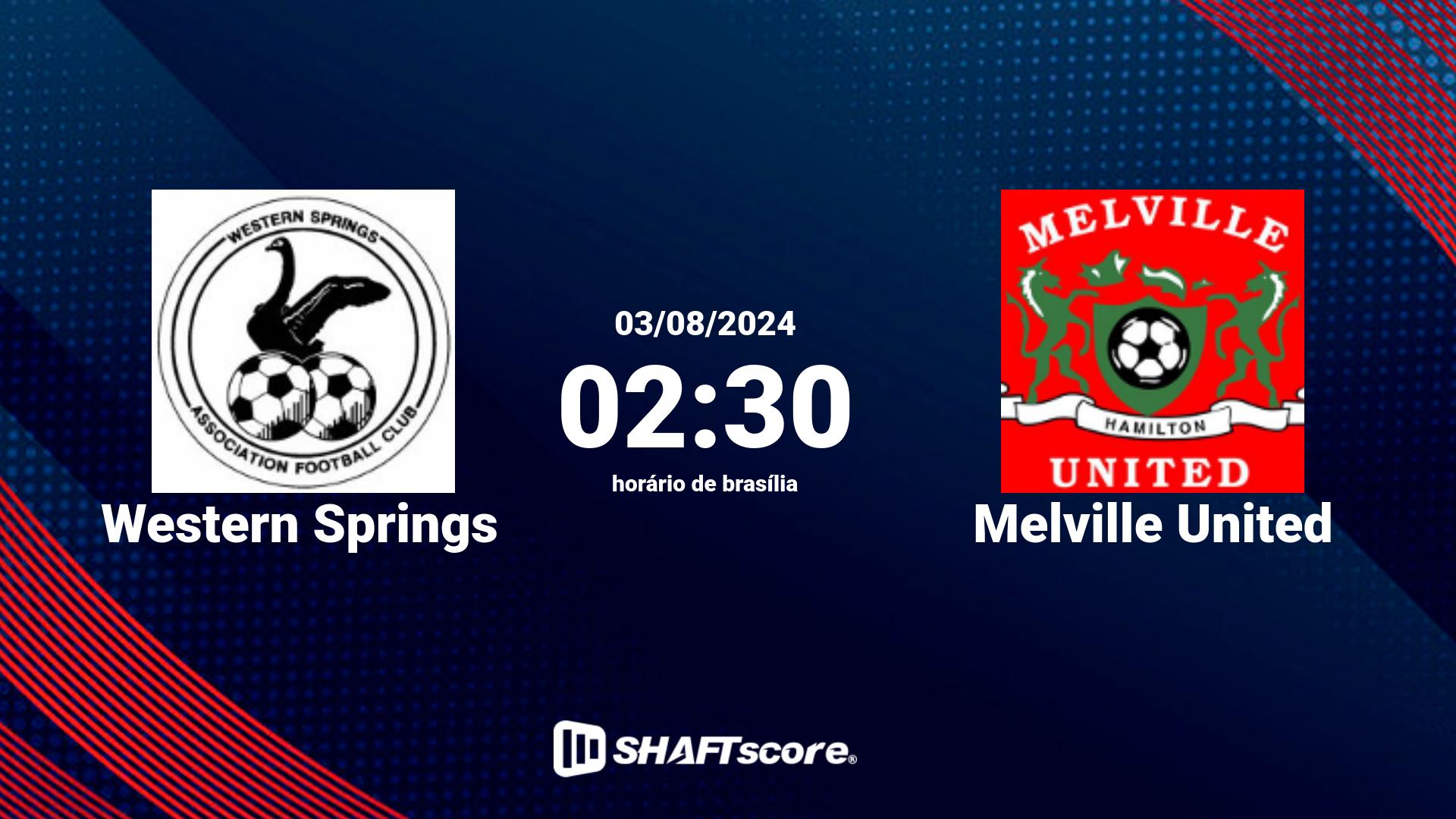 Estatísticas do jogo Western Springs vs Melville United 03.08 02:30