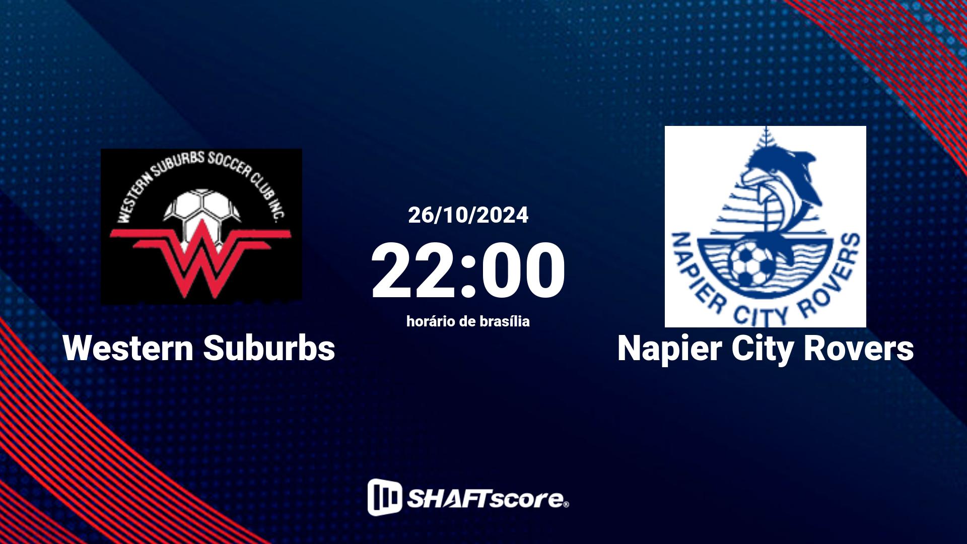 Estatísticas do jogo Western Suburbs vs Napier City Rovers 26.10 22:00