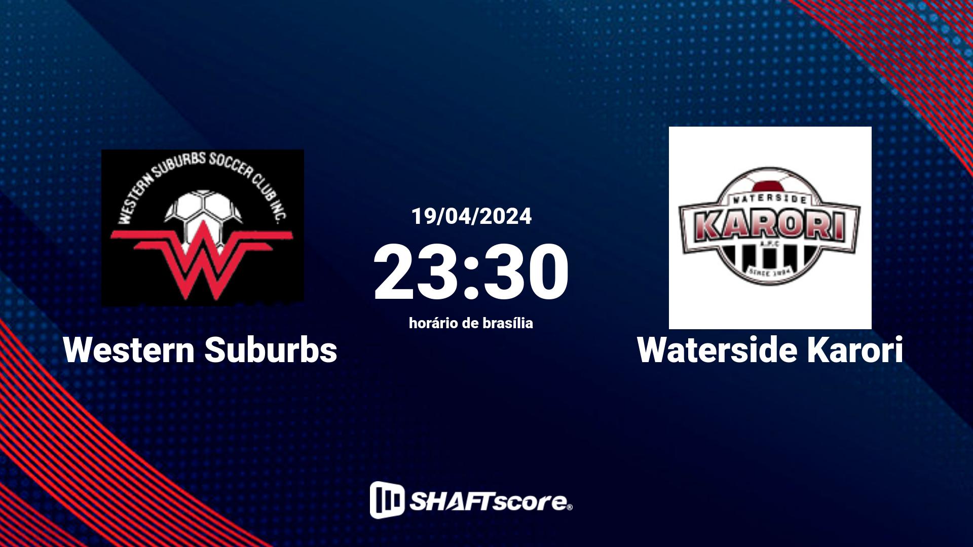 Estatísticas do jogo Western Suburbs vs Waterside Karori 19.04 23:30
