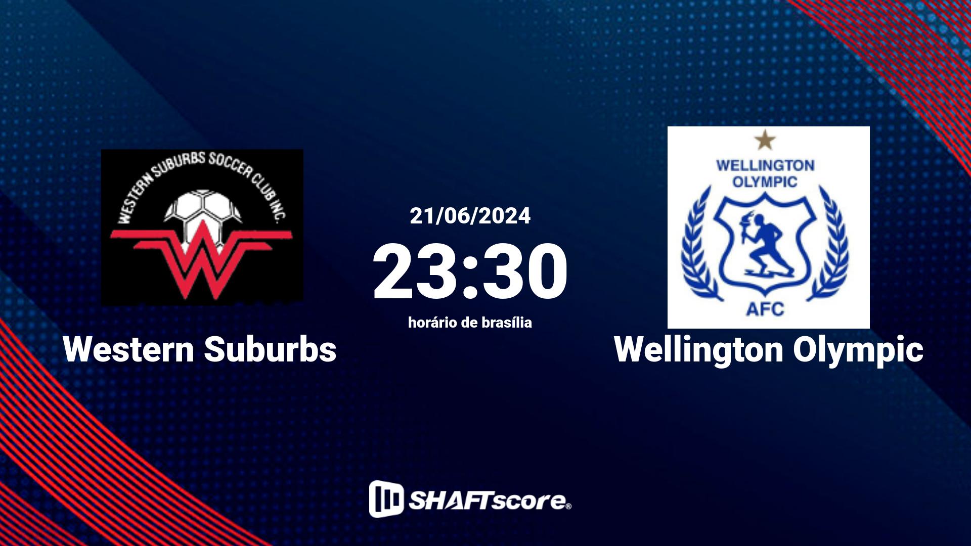 Estatísticas do jogo Western Suburbs vs Wellington Olympic 21.06 23:30