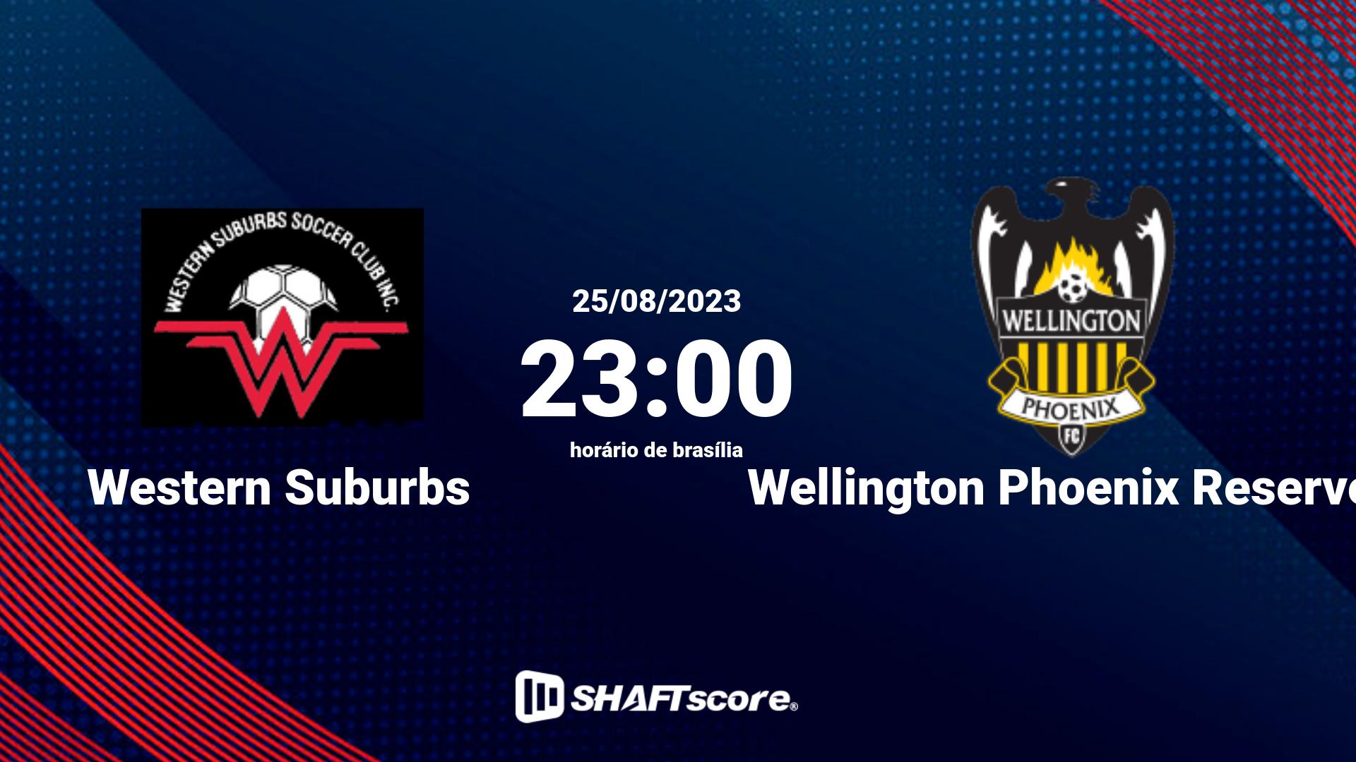 Estatísticas do jogo Western Suburbs vs Wellington Phoenix Reserves 25.08 23:00