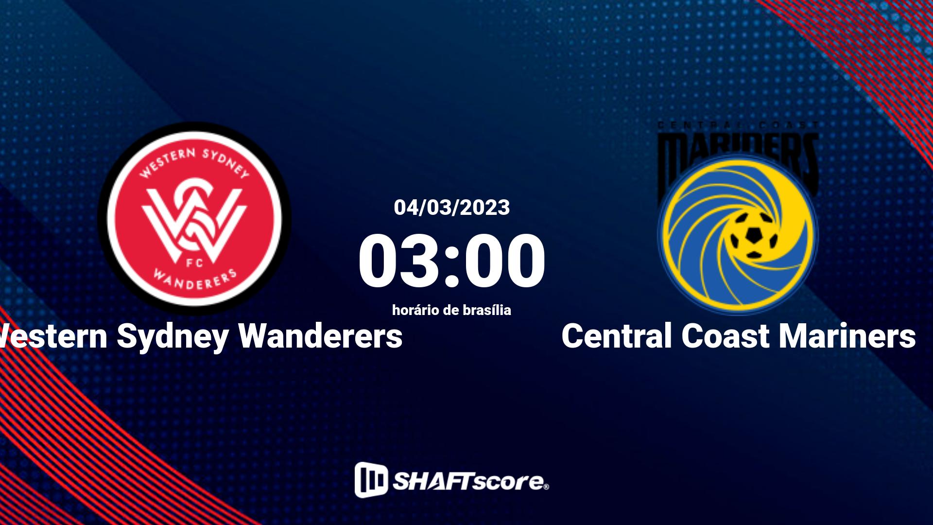 Estatísticas do jogo Western Sydney Wanderers vs Central Coast Mariners 04.03 03:00