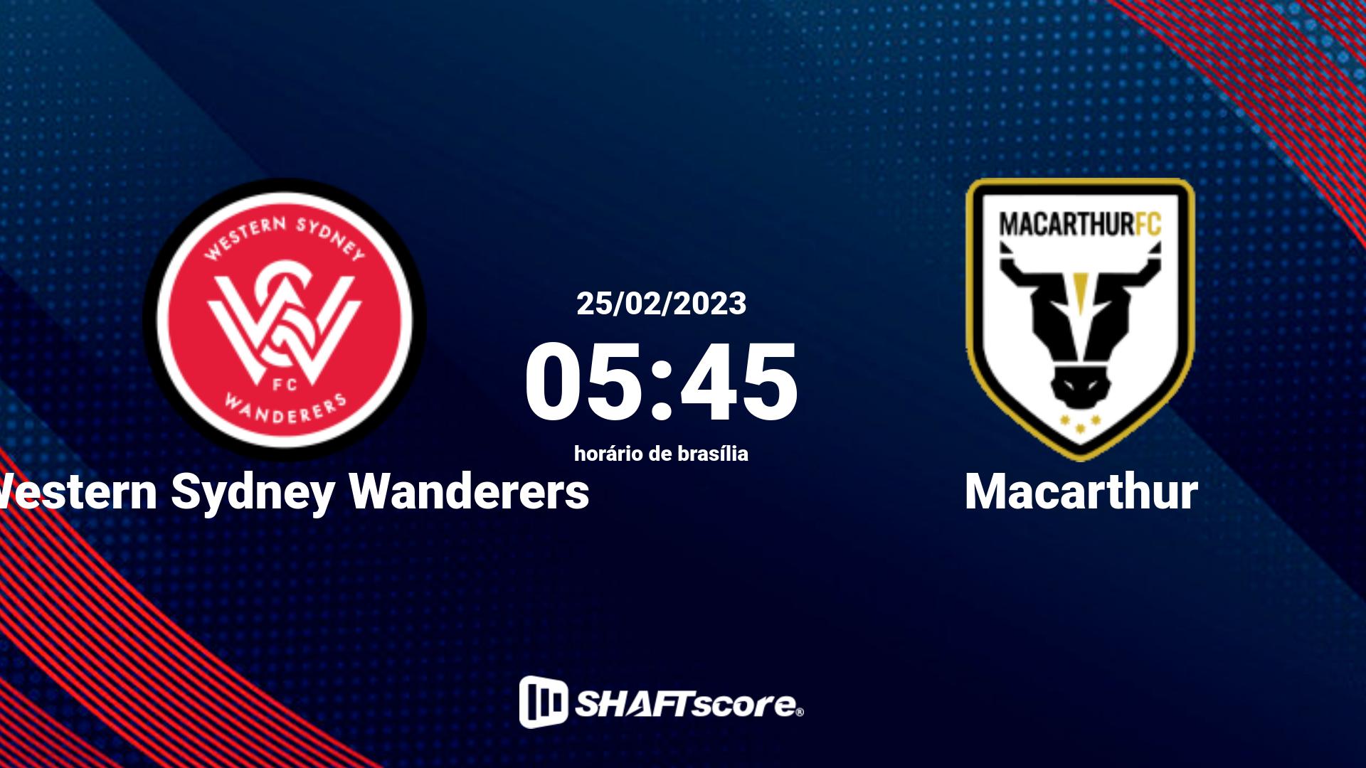 Estatísticas do jogo Western Sydney Wanderers vs Macarthur 25.02 05:45