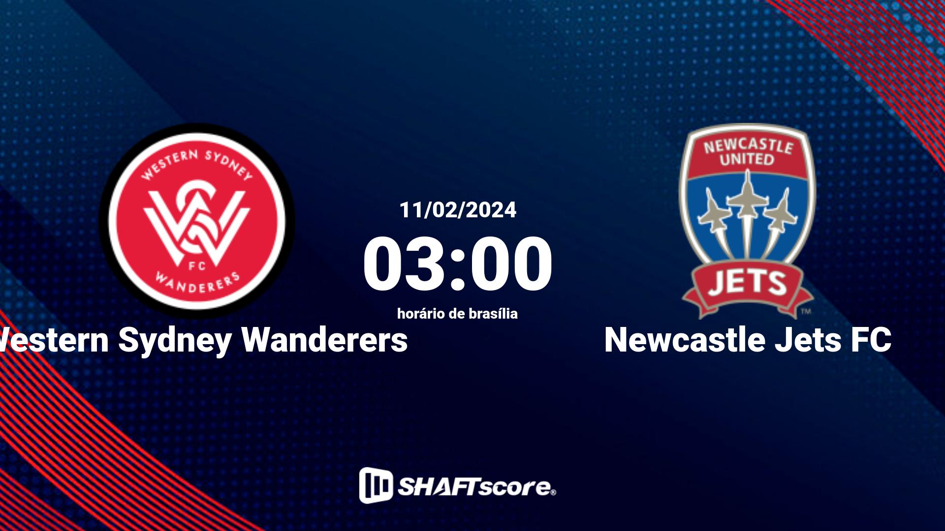 Estatísticas do jogo Western Sydney Wanderers vs Newcastle Jets FC 11.02 03:00