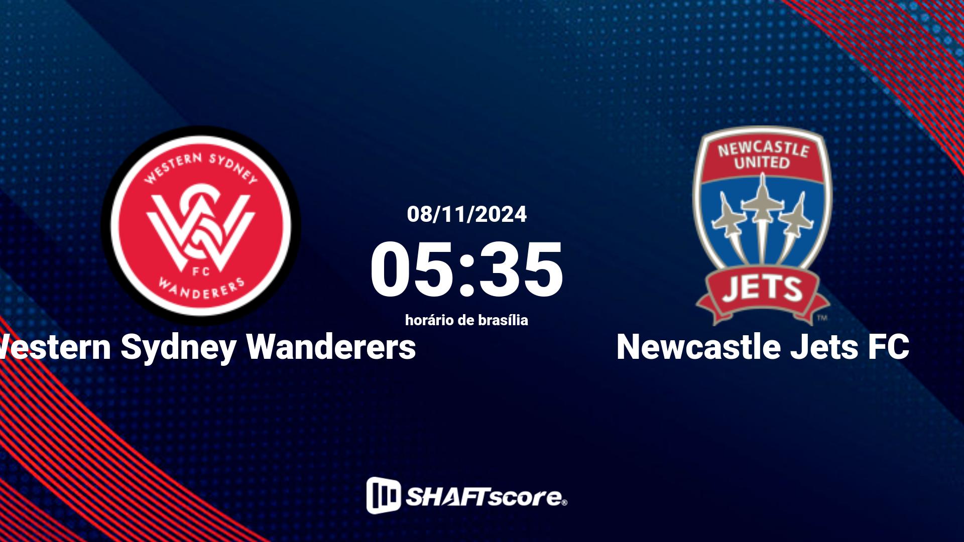 Estatísticas do jogo Western Sydney Wanderers vs Newcastle Jets FC 08.11 05:35