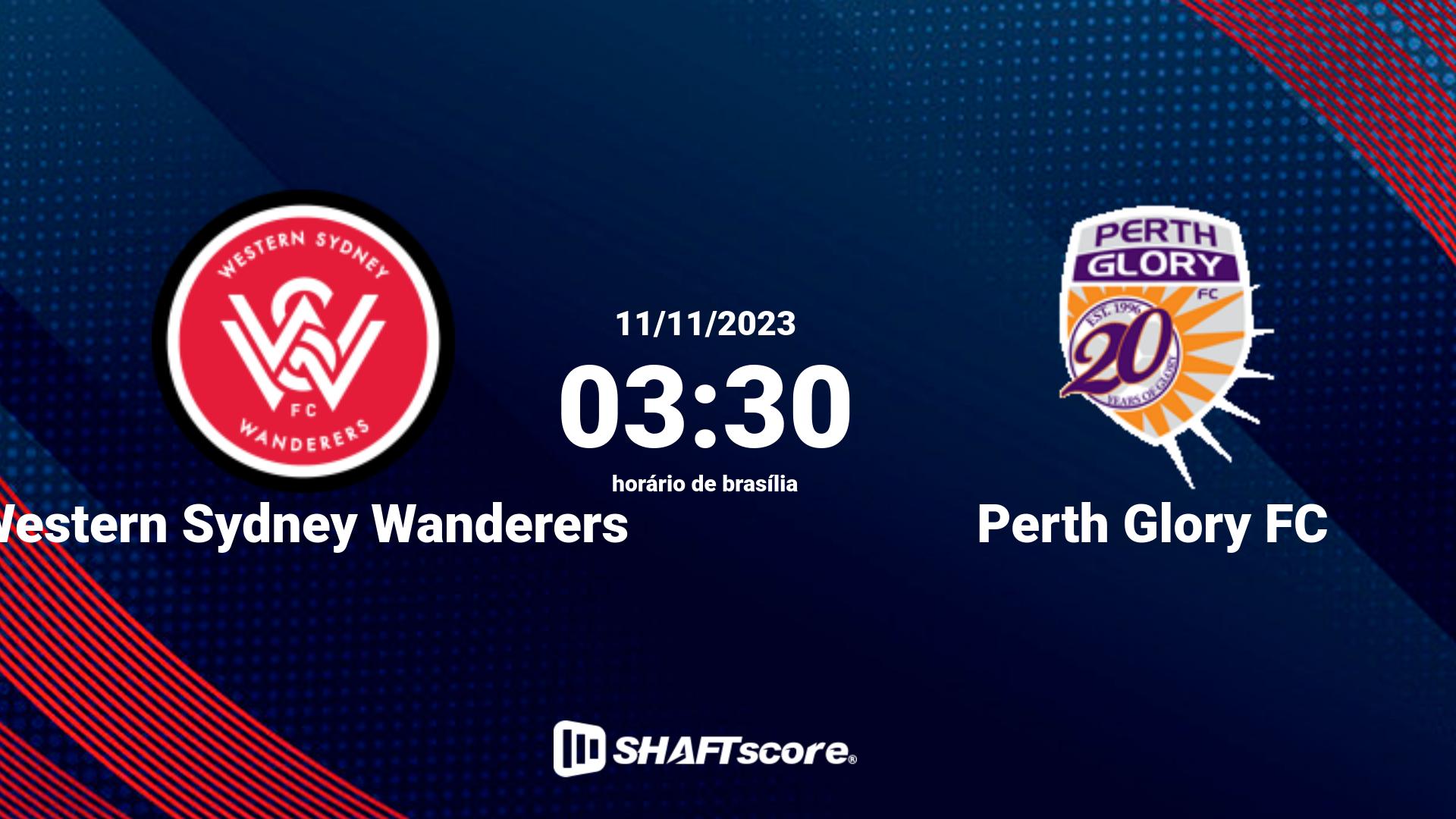 Estatísticas do jogo Western Sydney Wanderers vs Perth Glory FC 11.11 03:30