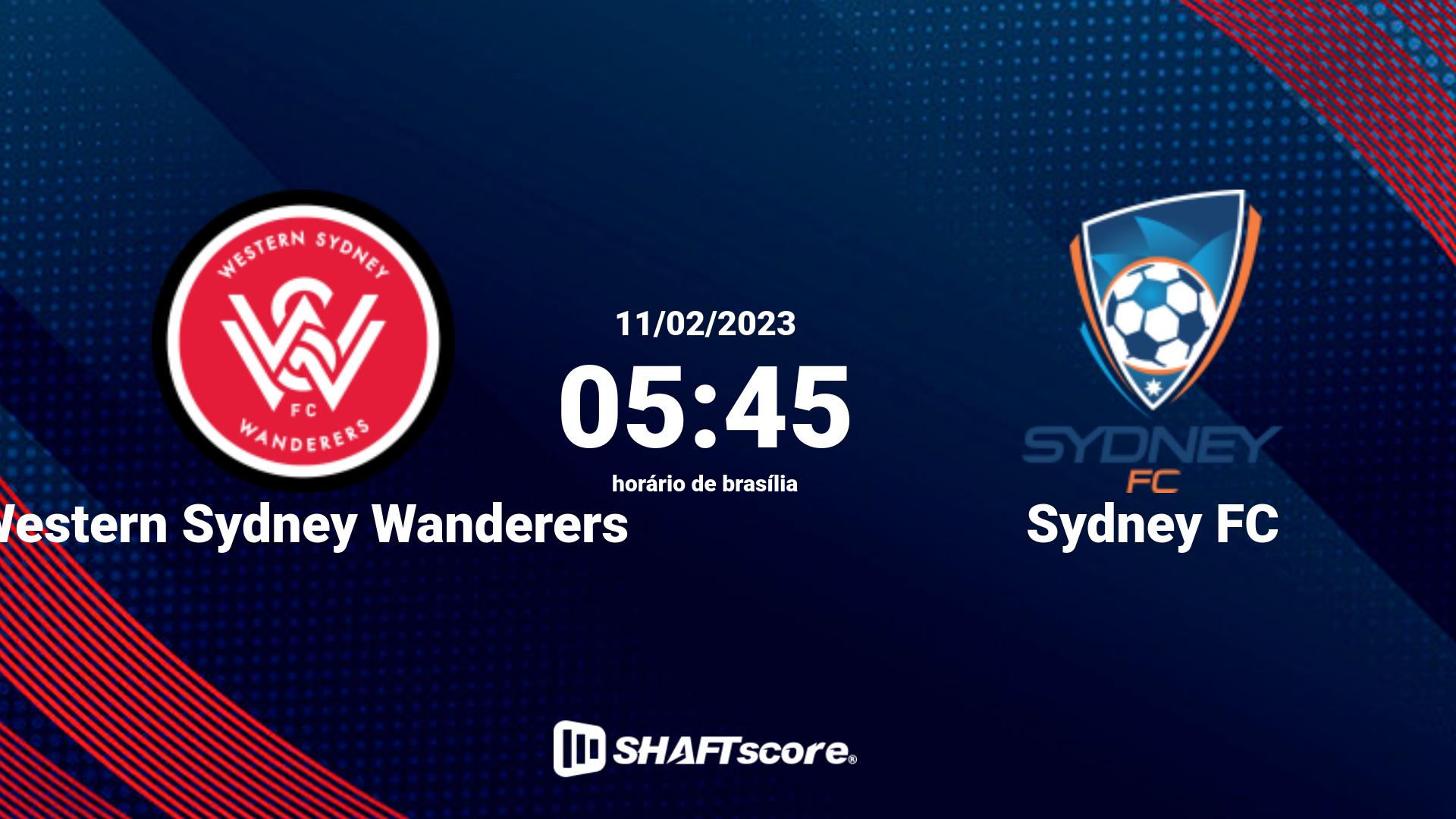 Estatísticas do jogo Western Sydney Wanderers vs Sydney FC 11.02 05:45