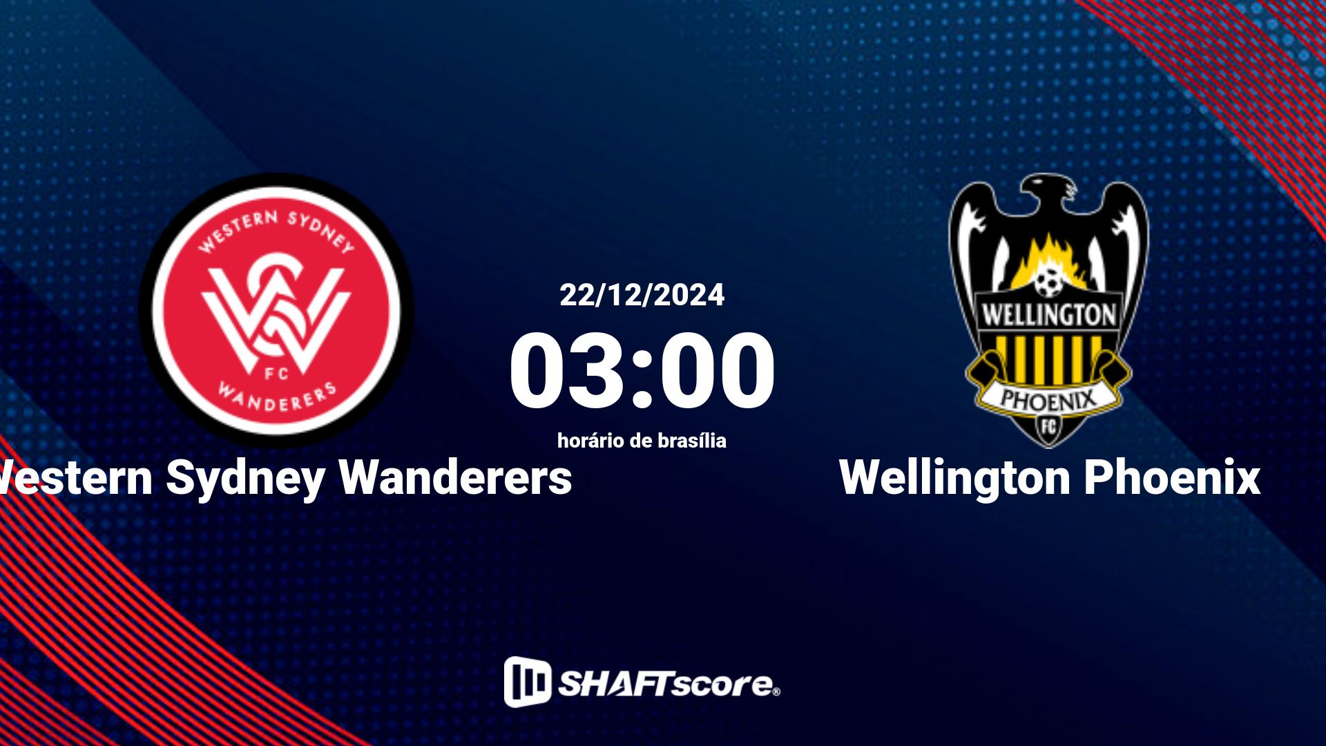 Estatísticas do jogo Western Sydney Wanderers vs Wellington Phoenix 22.12 03:00