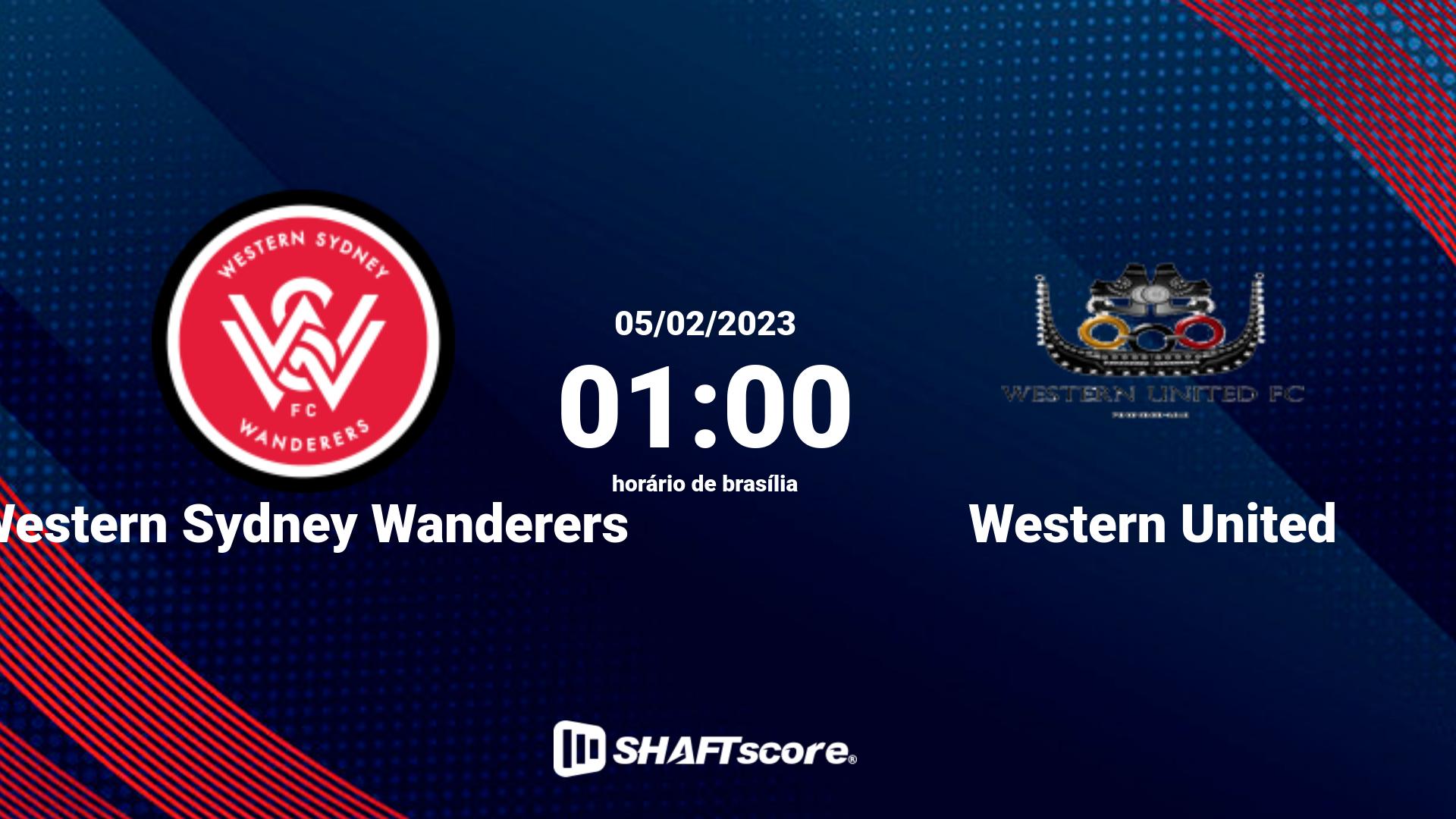 Estatísticas do jogo Western Sydney Wanderers vs Western United 05.02 01:00