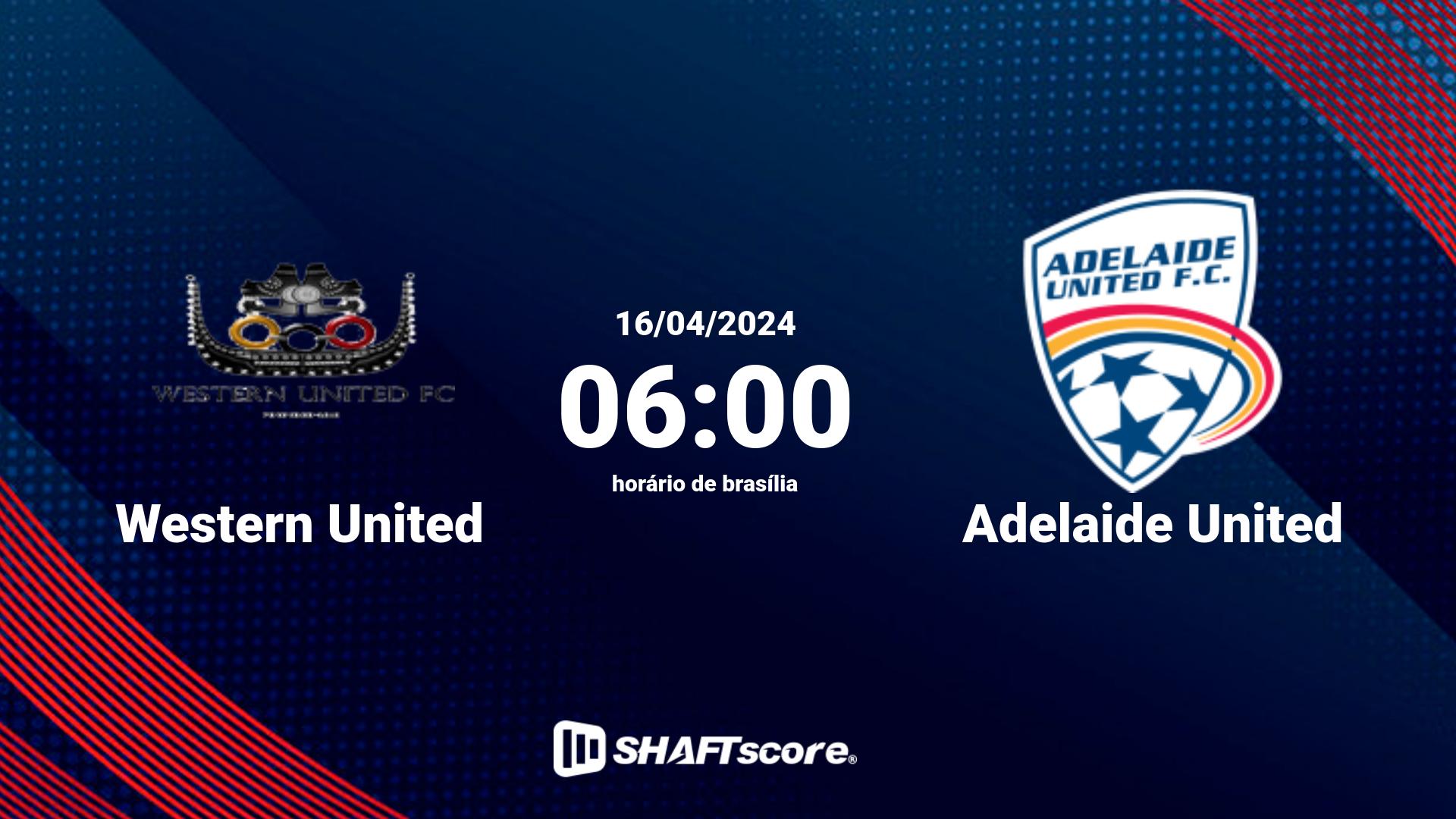 Estatísticas do jogo Western United vs Adelaide United 16.04 06:00