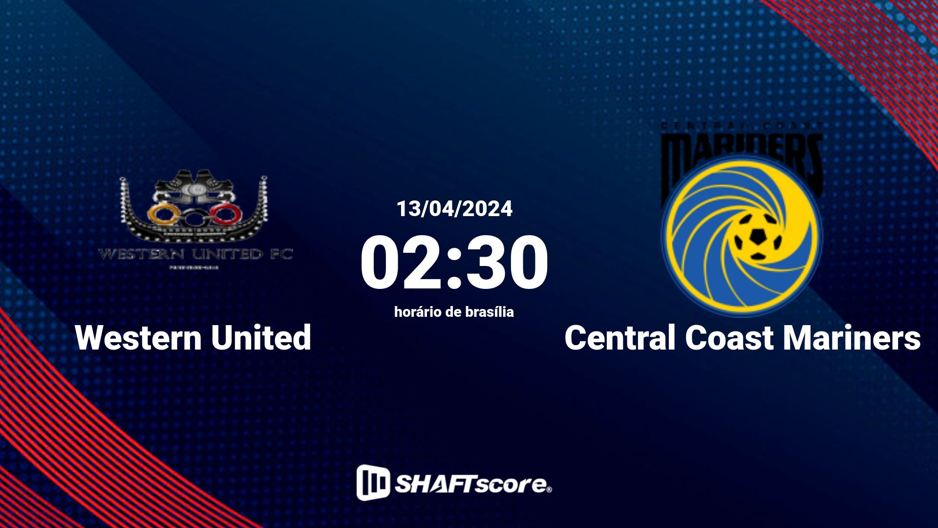 Estatísticas do jogo Western United vs Central Coast Mariners 13.04 02:30