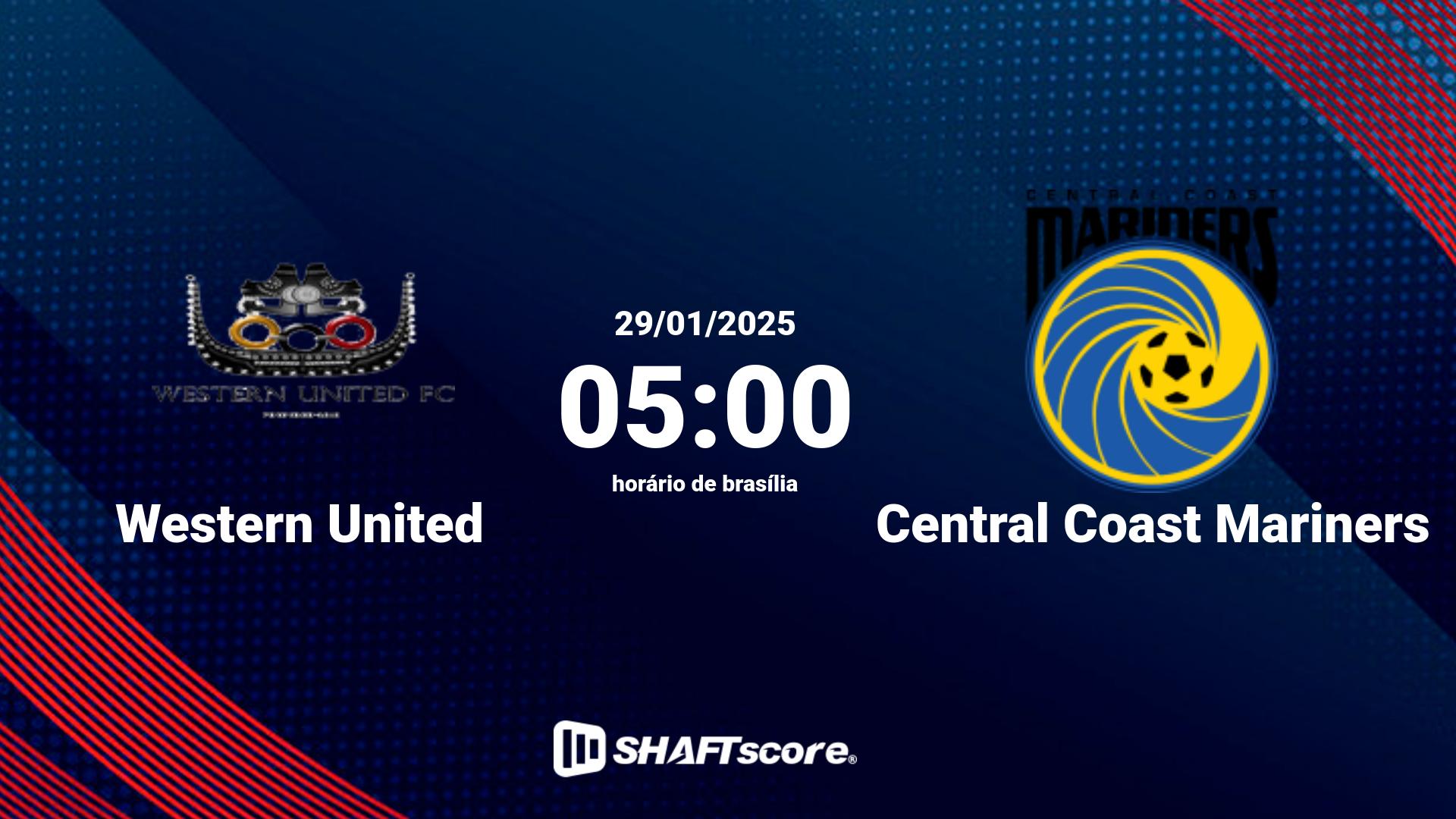 Estatísticas do jogo Western United vs Central Coast Mariners 29.01 05:00