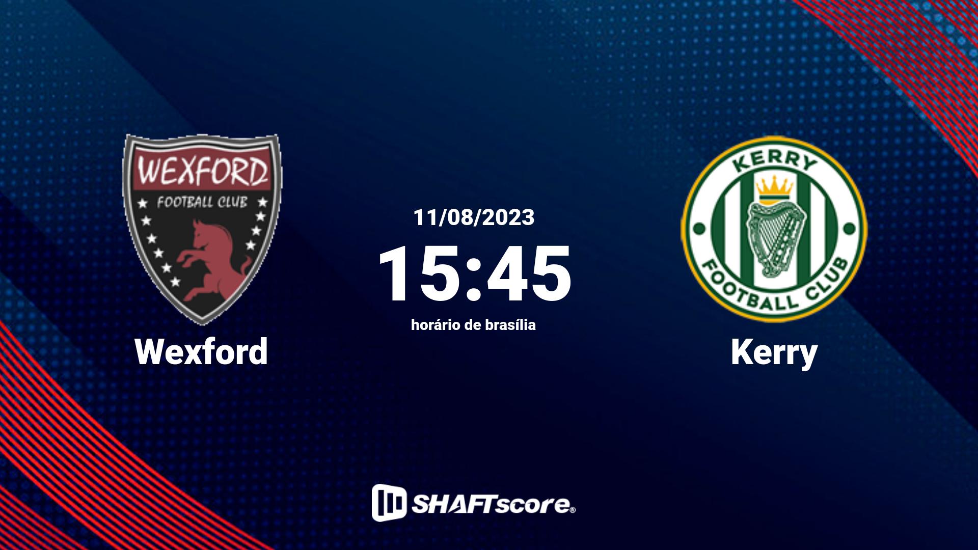 Estatísticas do jogo Wexford vs Kerry 11.08 15:45