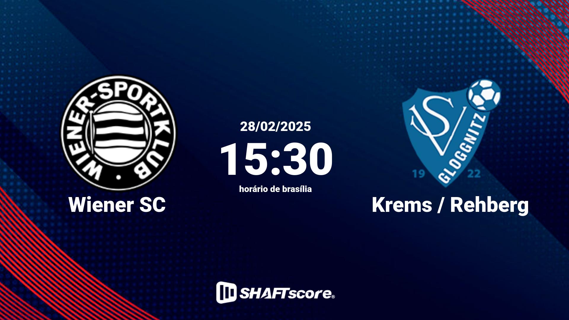 Estatísticas do jogo Wiener SC vs Krems / Rehberg 28.02 15:30