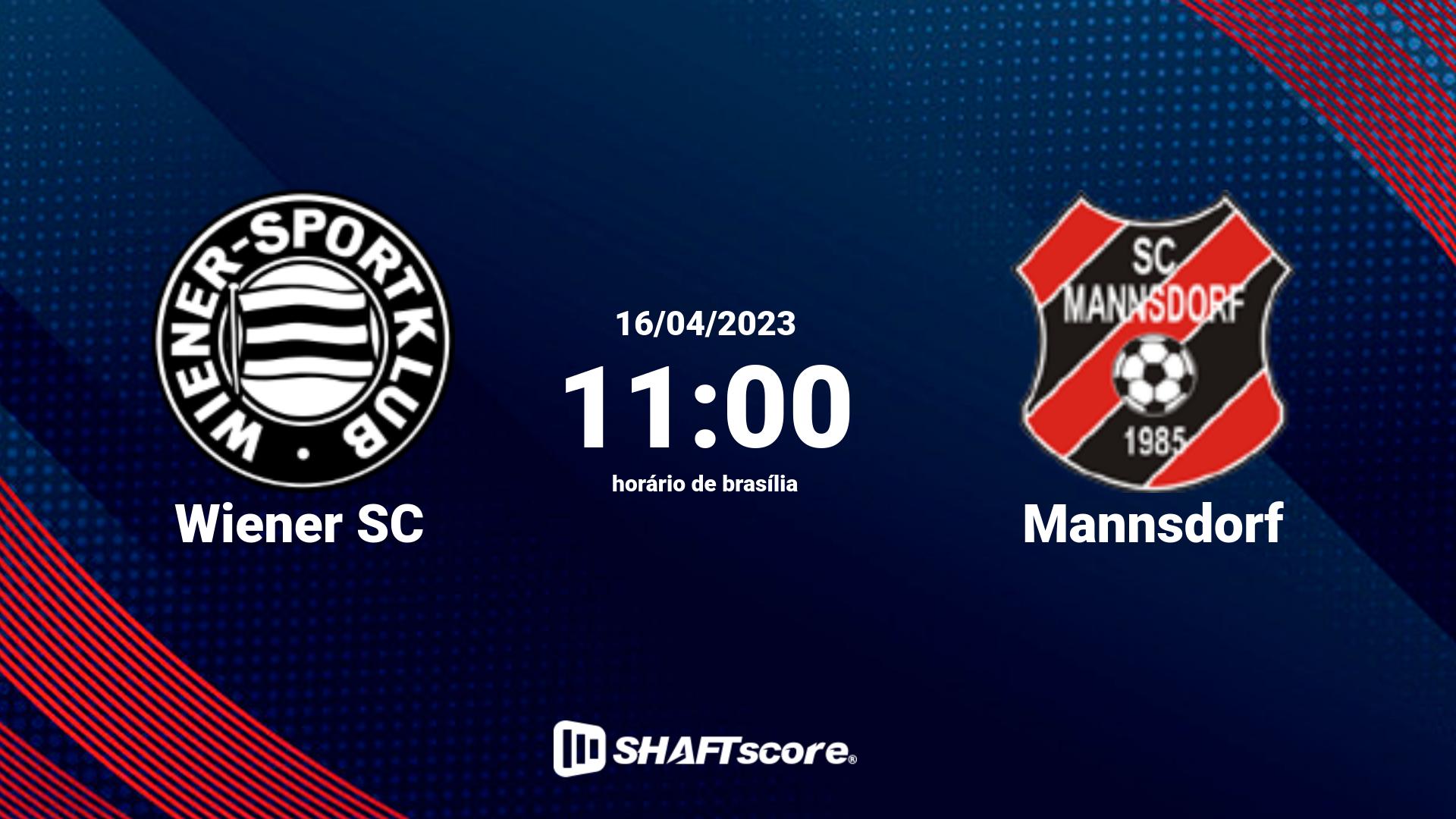 Estatísticas do jogo Wiener SC vs Mannsdorf 16.04 11:00