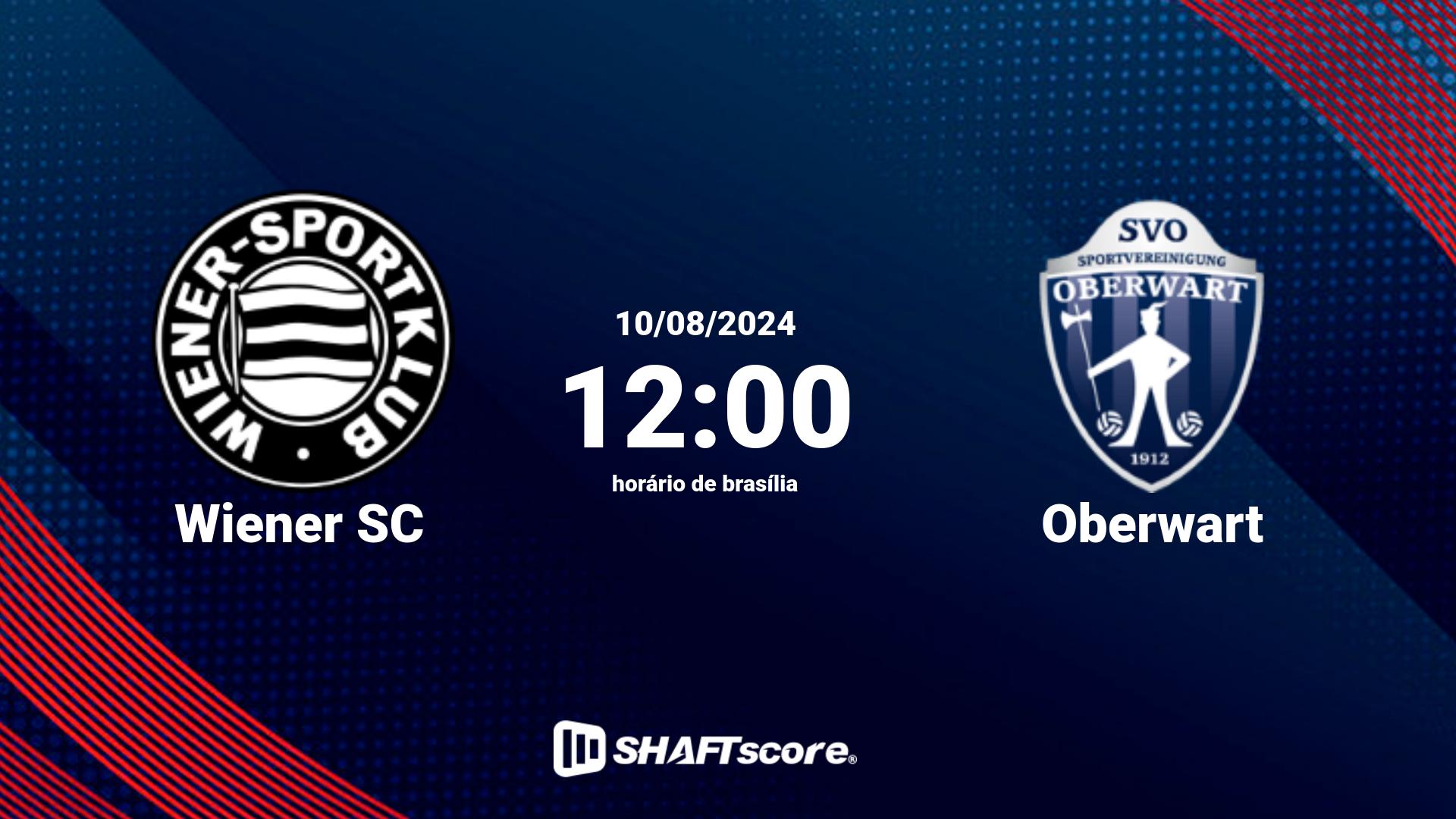 Estatísticas do jogo Wiener SC vs Oberwart 10.08 12:00