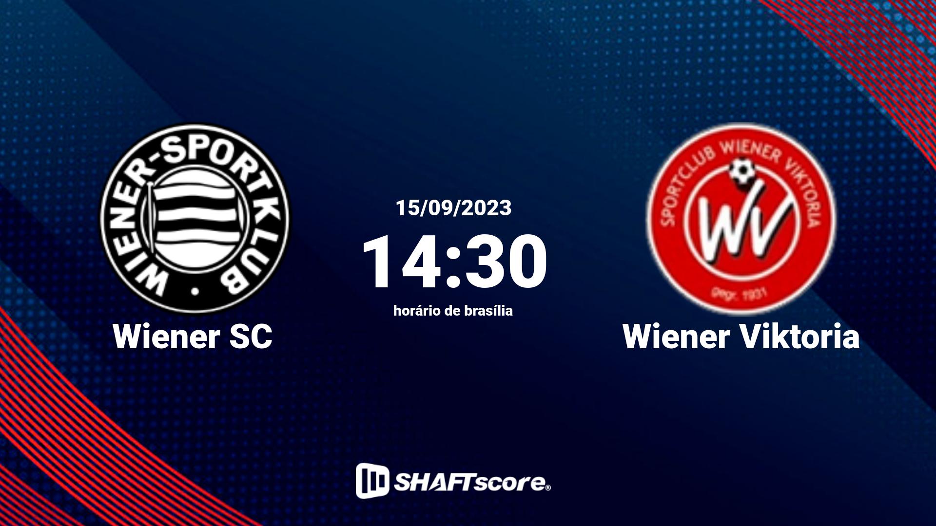 Estatísticas do jogo Wiener SC vs Wiener Viktoria 15.09 14:30