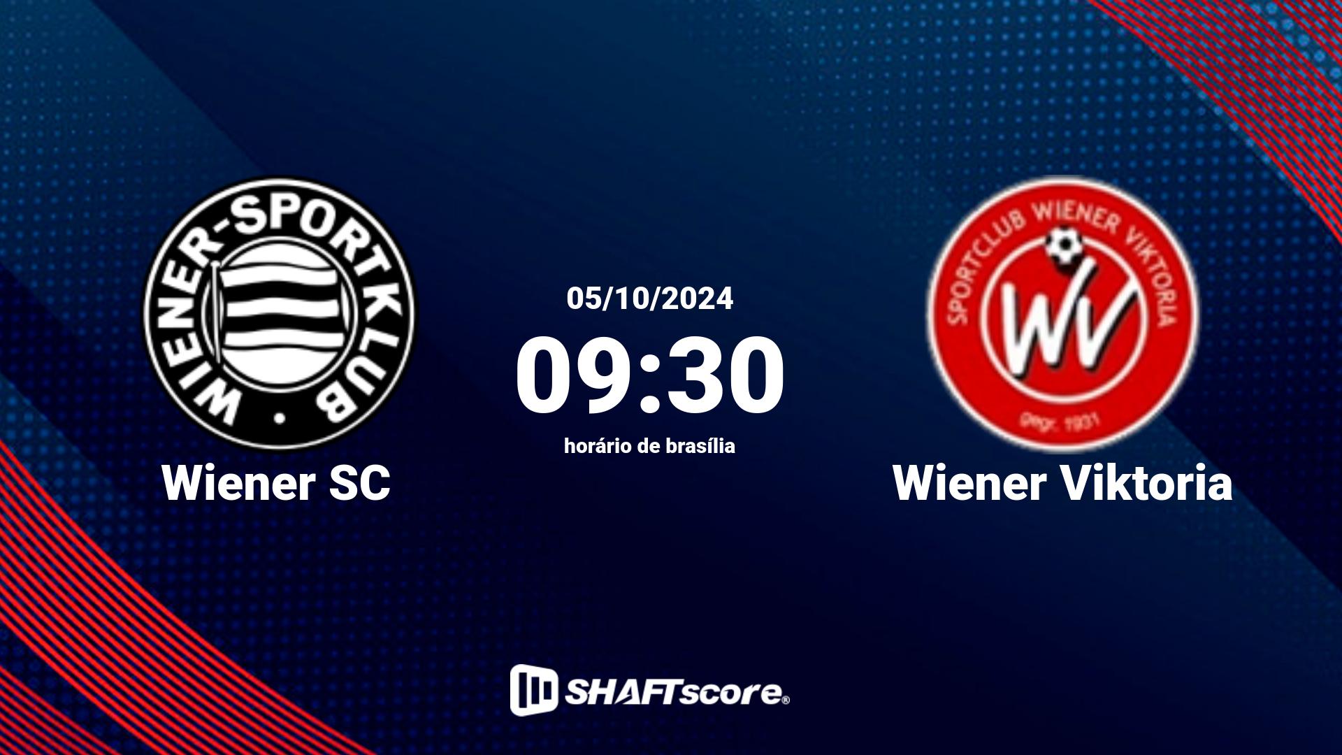 Estatísticas do jogo Wiener SC vs Wiener Viktoria 05.10 09:30