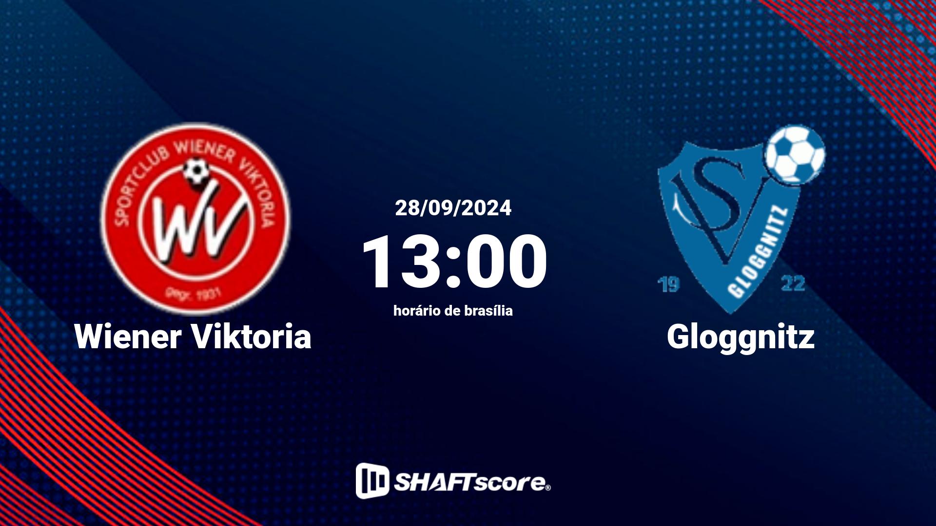 Estatísticas do jogo Wiener Viktoria vs Gloggnitz 28.09 13:00