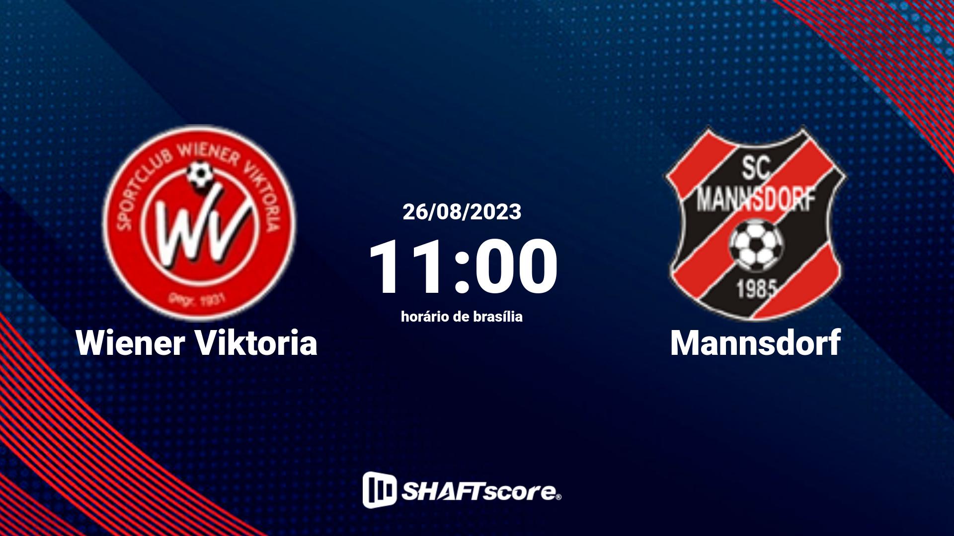 Estatísticas do jogo Wiener Viktoria vs Mannsdorf 26.08 11:00