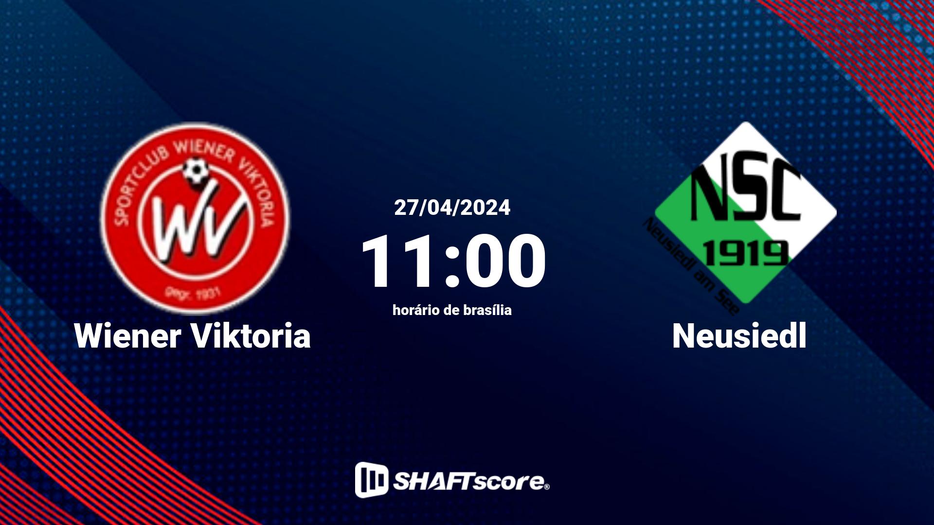 Estatísticas do jogo Wiener Viktoria vs Neusiedl 27.04 11:00
