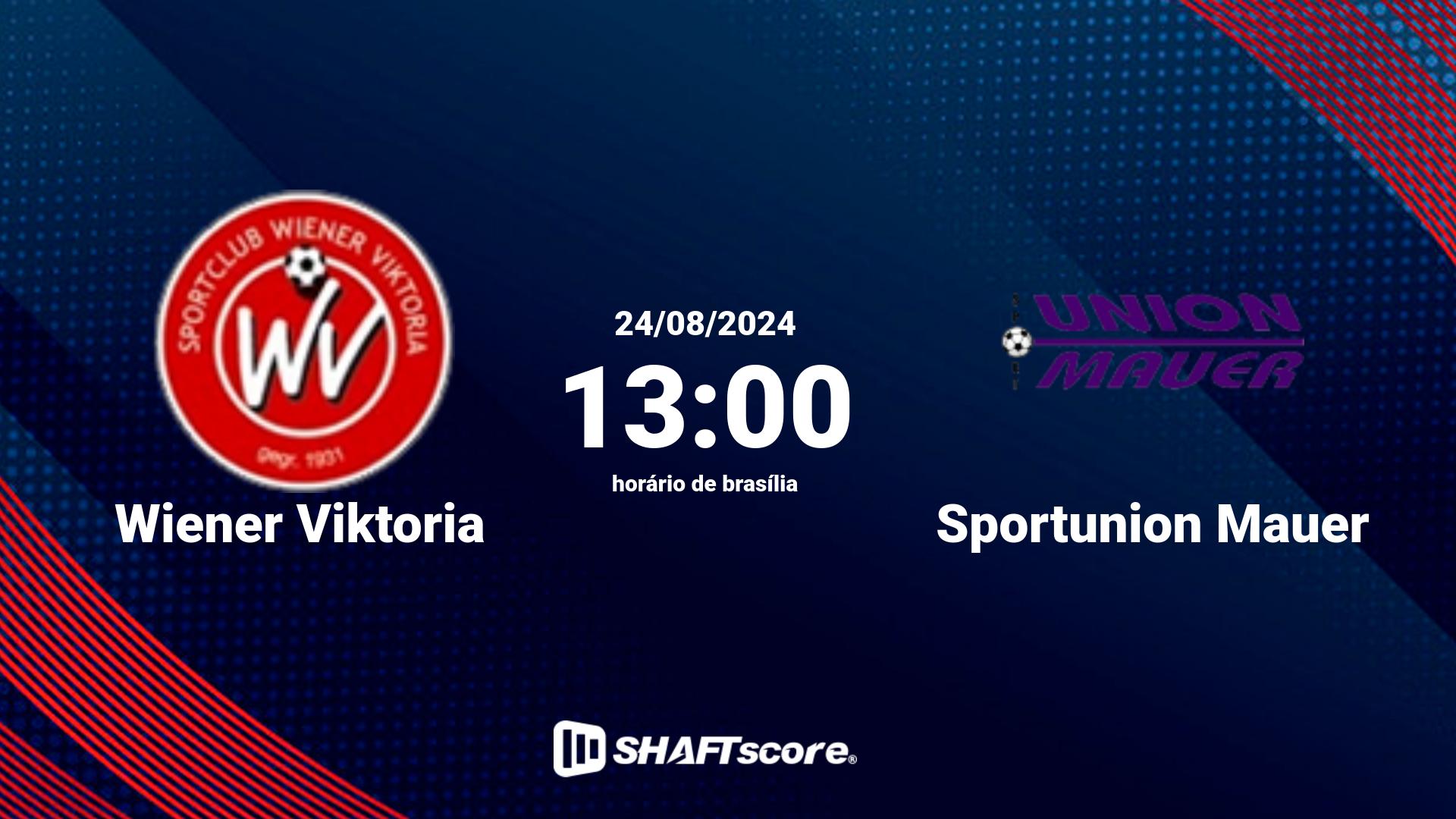 Estatísticas do jogo Wiener Viktoria vs Sportunion Mauer 24.08 13:00