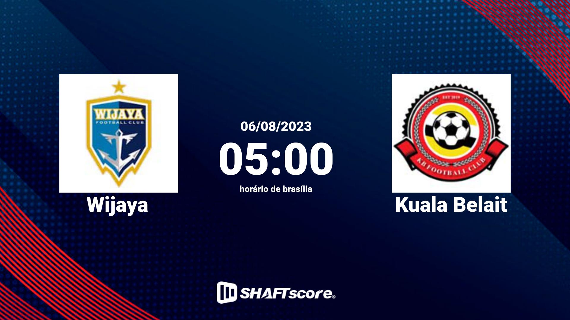 Estatísticas do jogo Wijaya vs Kuala Belait 06.08 05:00