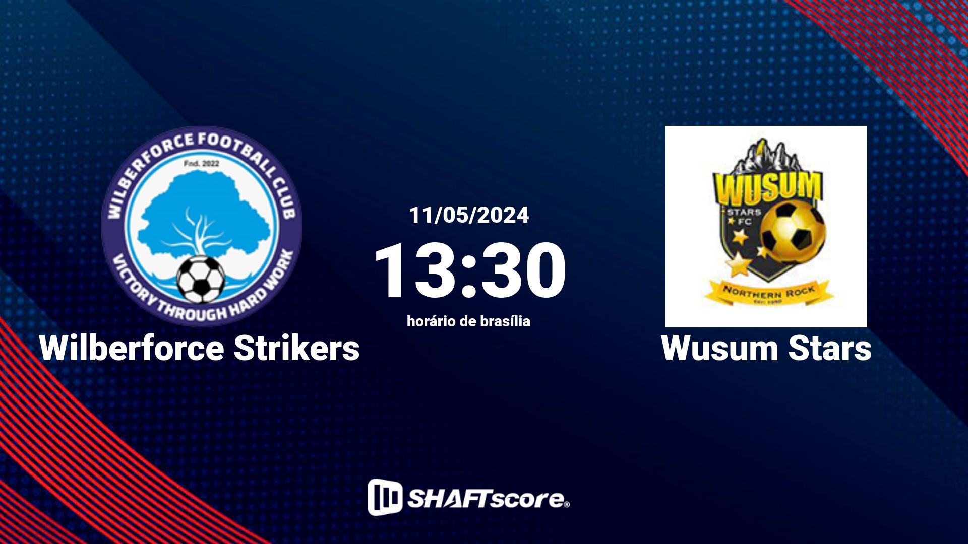 Estatísticas do jogo Wilberforce Strikers vs Wusum Stars 11.05 13:30