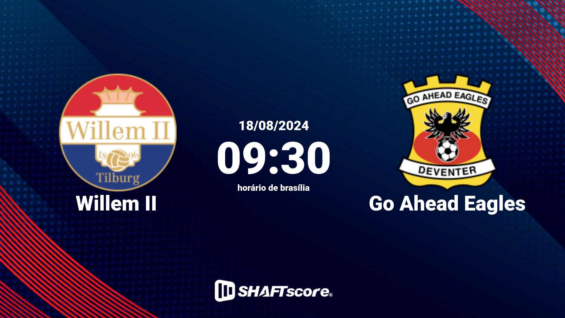 Estatísticas do jogo Willem II vs Go Ahead Eagles 18.08 09:30