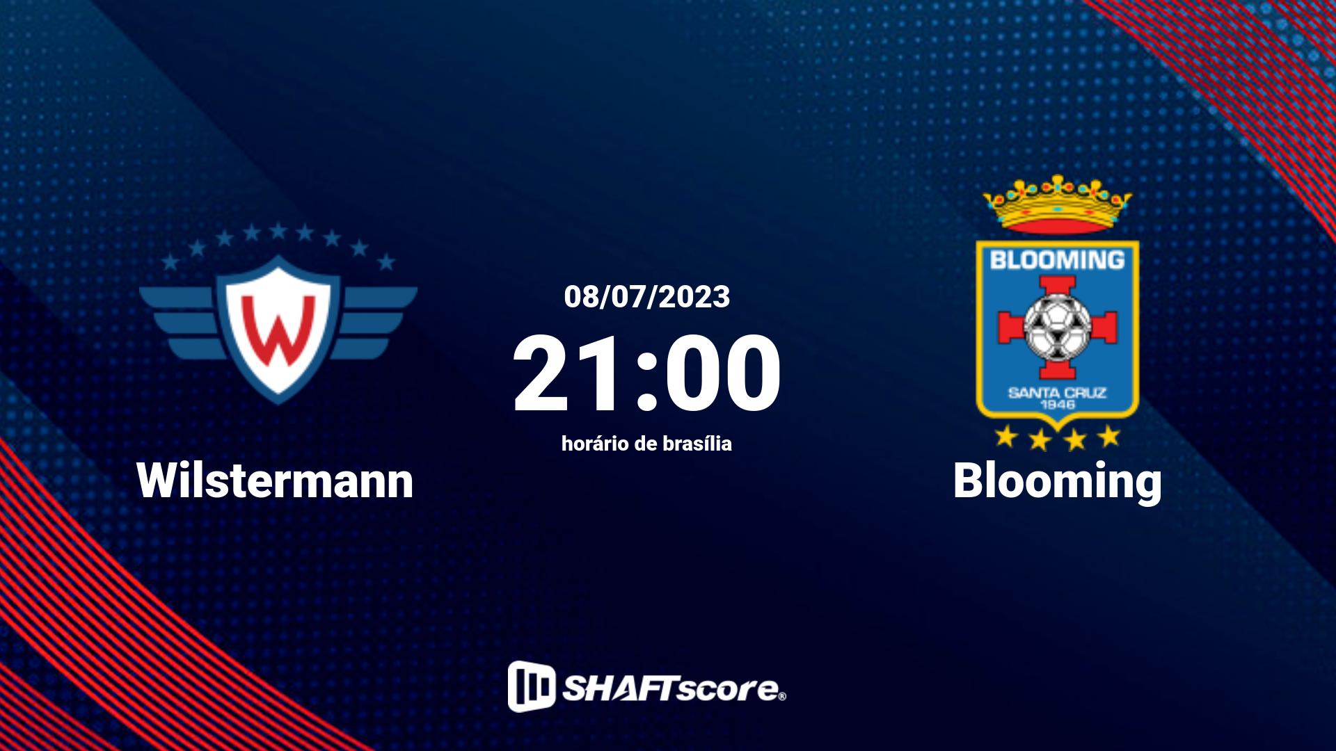 Estatísticas do jogo Wilstermann vs Blooming 08.07 21:00