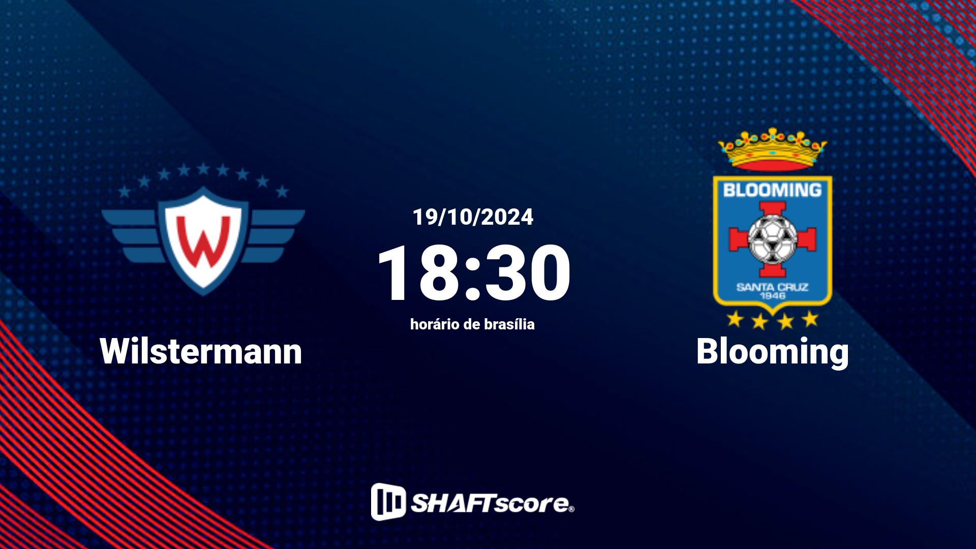 Estatísticas do jogo Wilstermann vs Blooming 19.10 18:30