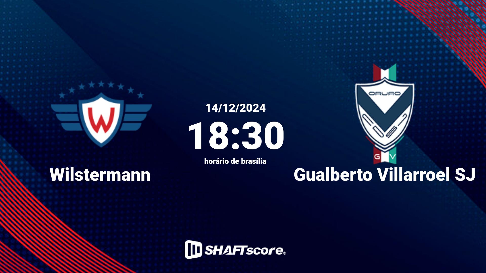 Estatísticas do jogo Wilstermann vs Gualberto Villarroel SJ 14.12 18:30