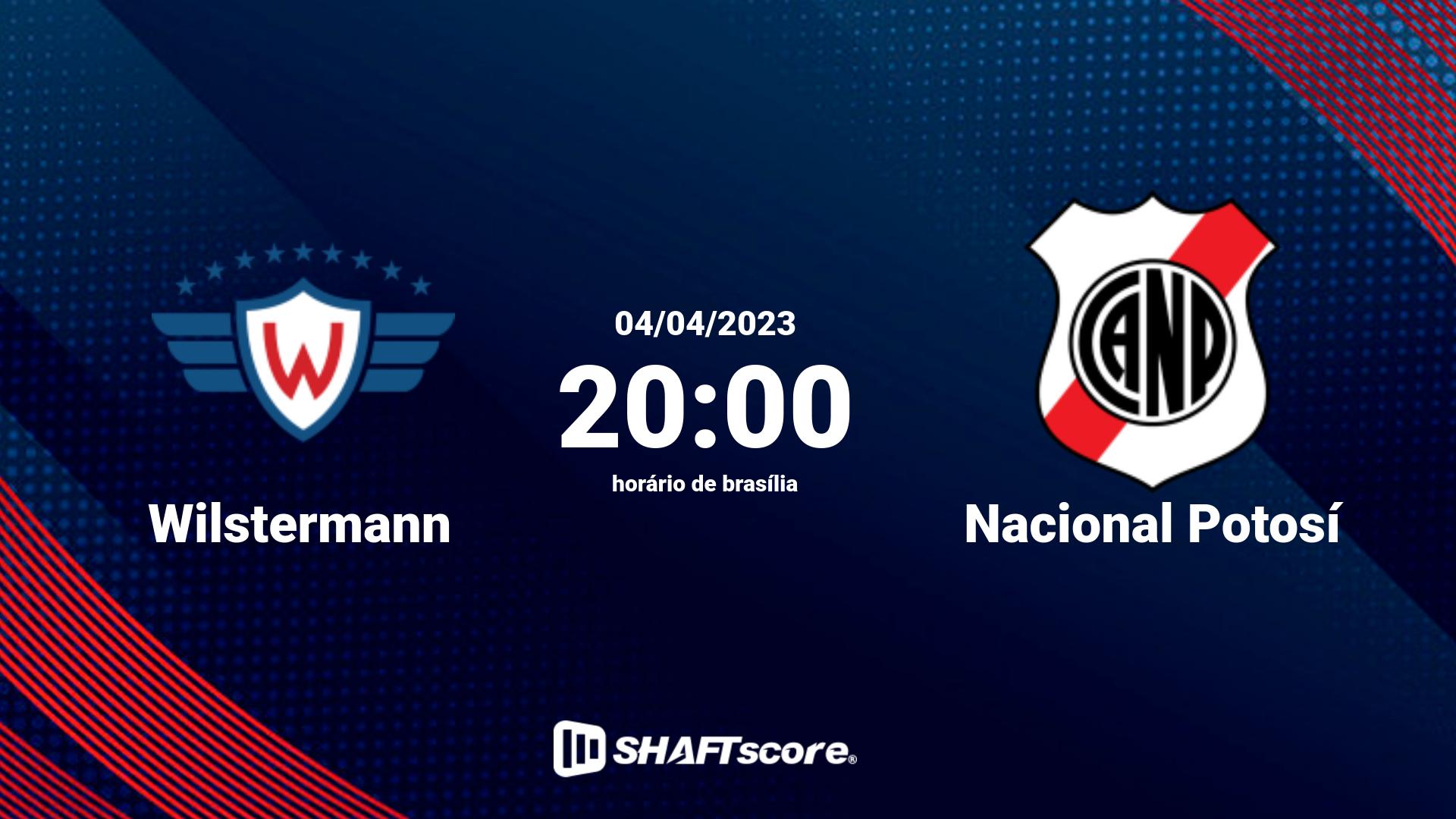 Estatísticas do jogo Wilstermann vs Nacional Potosí 04.04 20:00
