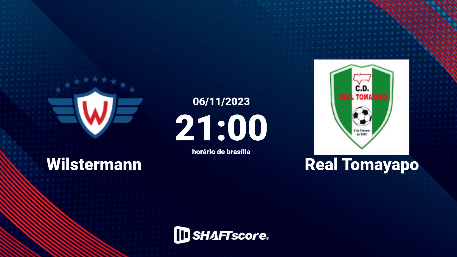 Estatísticas do jogo Wilstermann vs Real Tomayapo 06.11 21:00