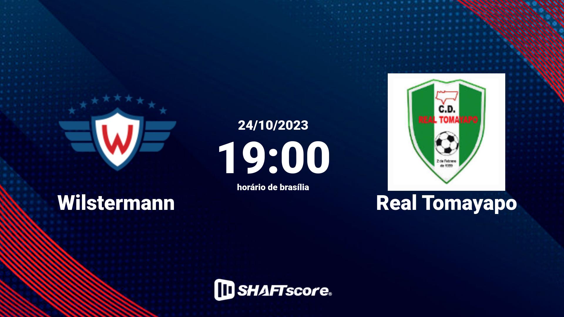 Estatísticas do jogo Wilstermann vs Real Tomayapo 24.10 19:00