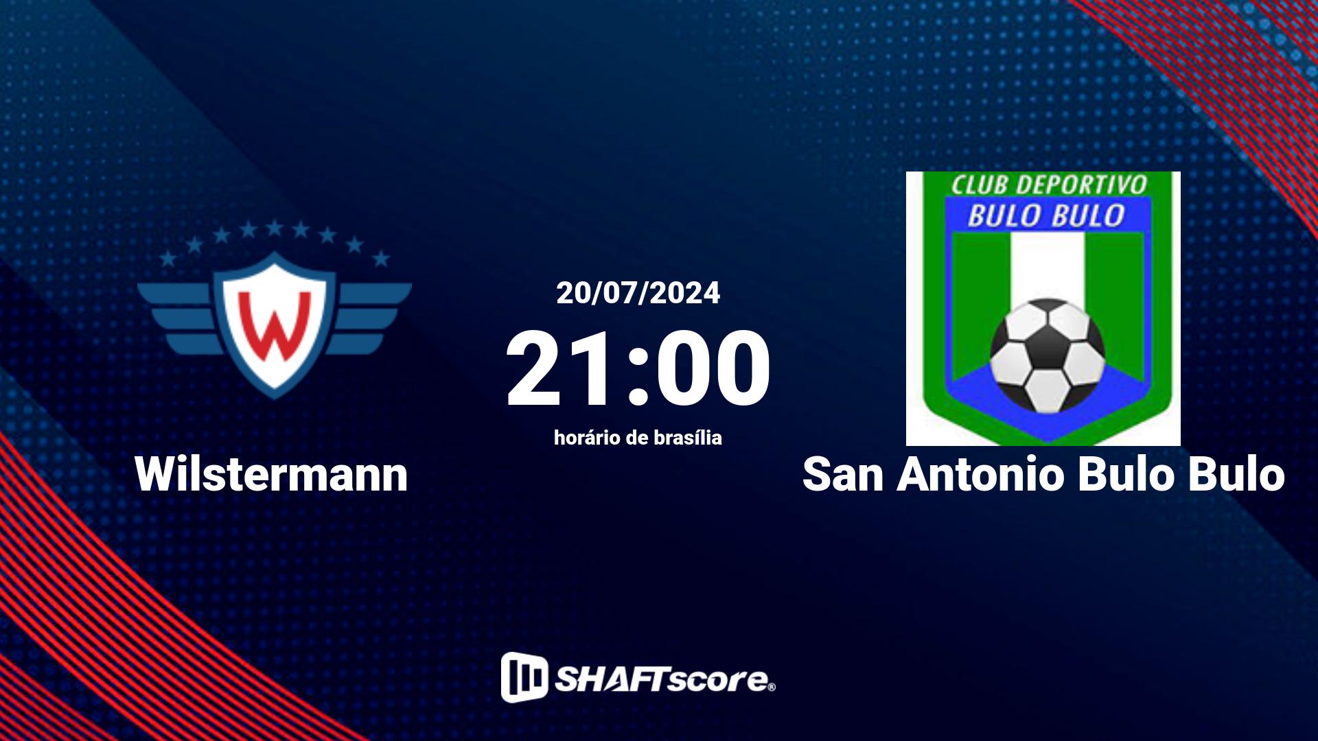 Estatísticas do jogo Wilstermann vs San Antonio Bulo Bulo 20.07 21:00