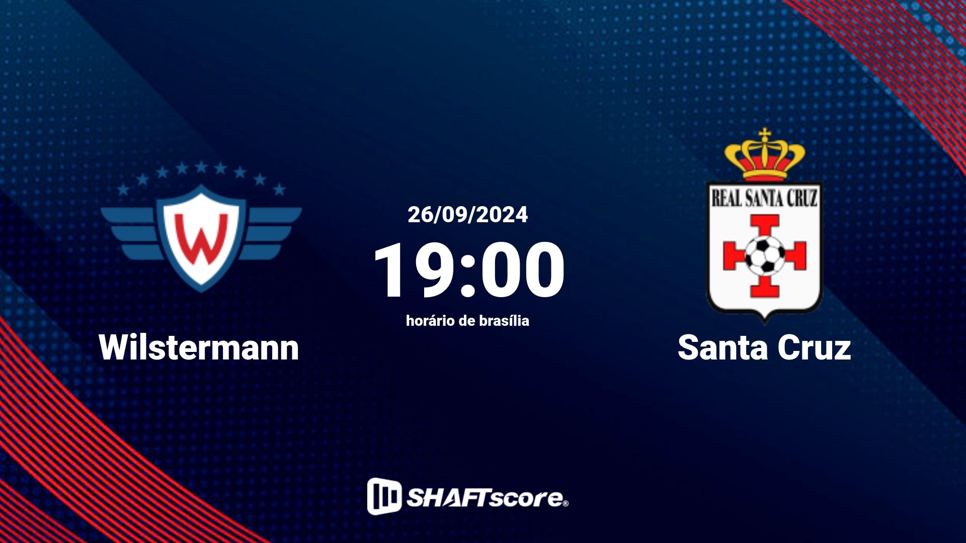 Estatísticas do jogo Wilstermann vs Santa Cruz 26.09 19:00