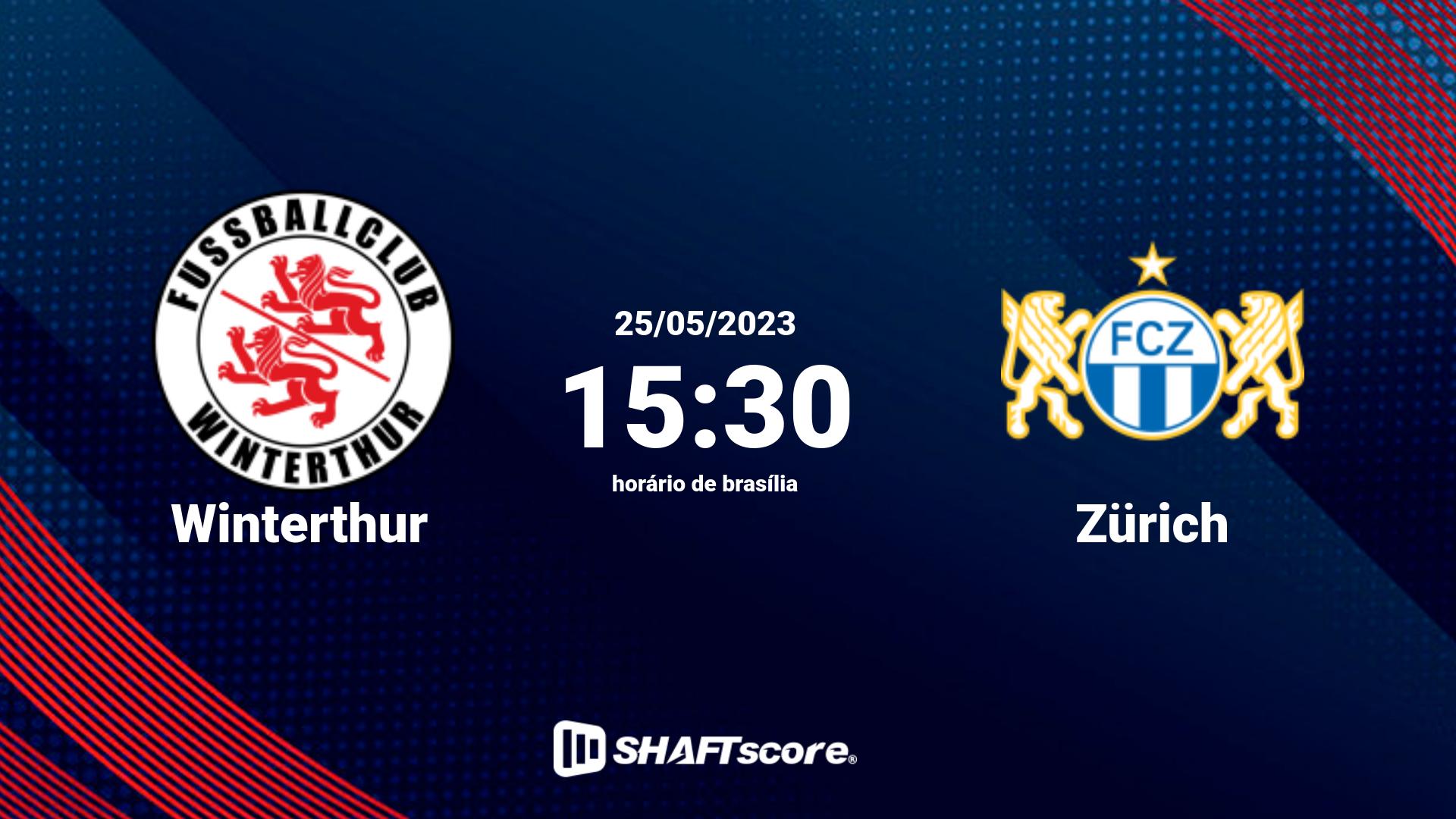 Estatísticas do jogo Winterthur vs Zürich 25.05 15:30