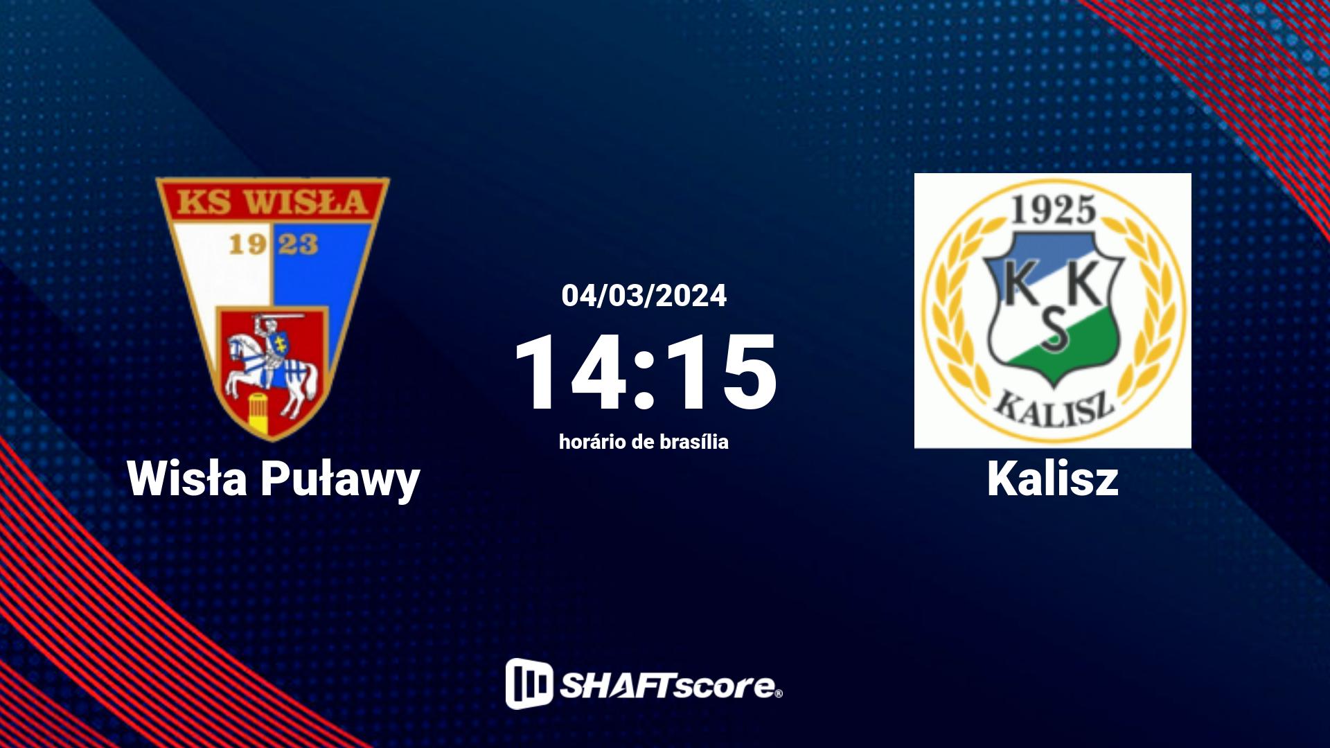 Estatísticas do jogo Wisła Puławy vs Kalisz 04.03 14:15