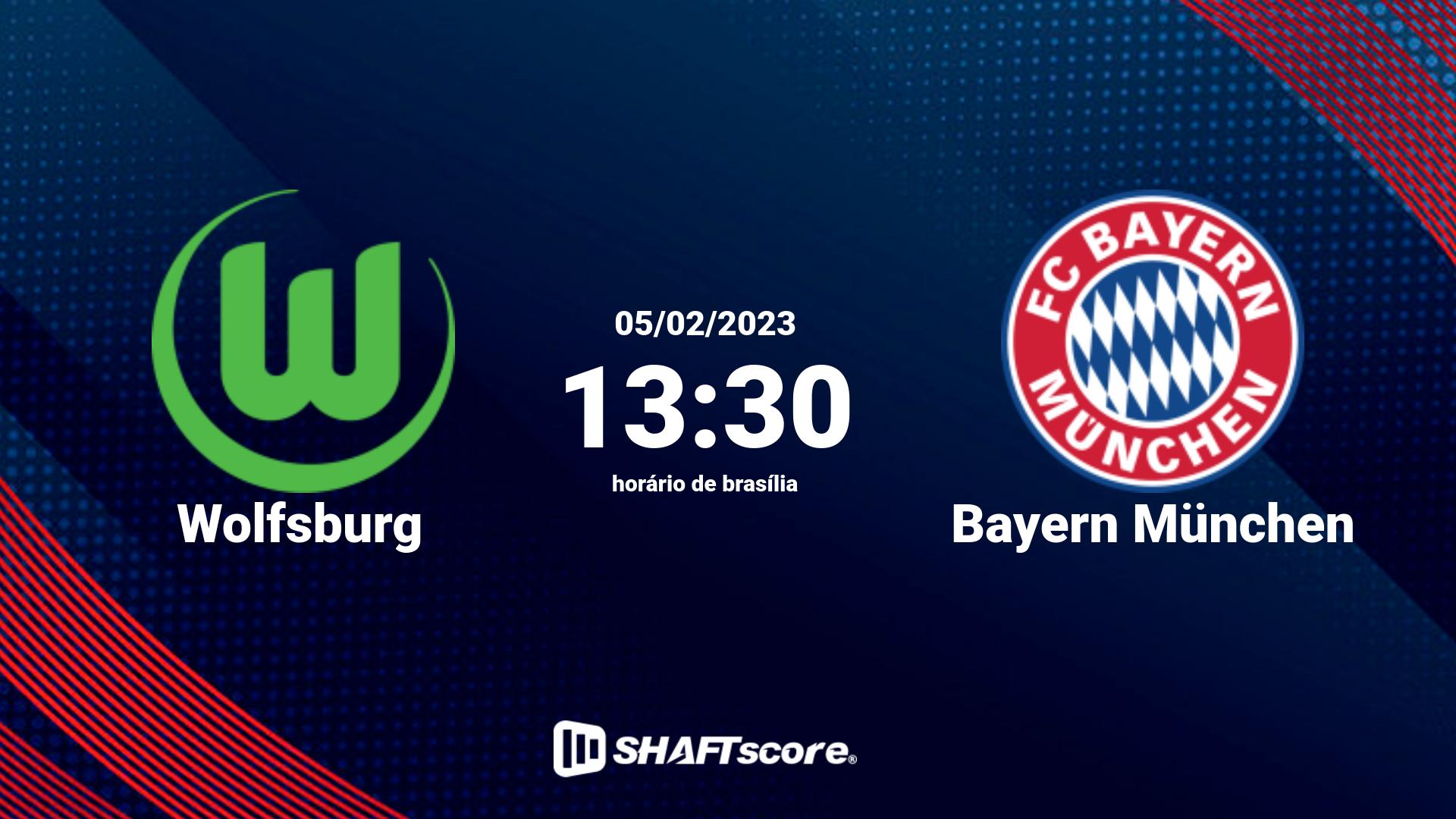 Estatísticas do jogo Wolfsburg vs Bayern München 05.02 13:30