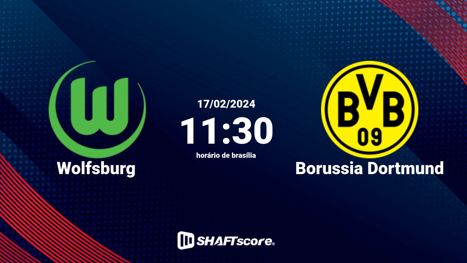 Estatísticas do jogo Wolfsburg vs Borussia Dortmund 17.02 11:30