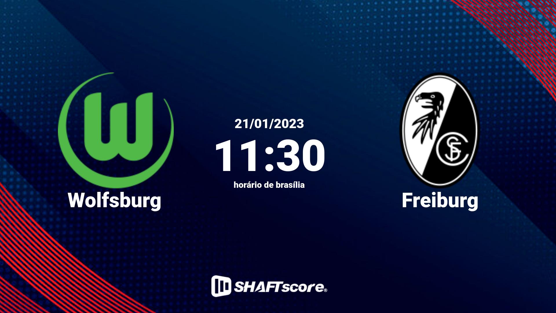 Estatísticas do jogo Wolfsburg vs Freiburg 21.01 11:30