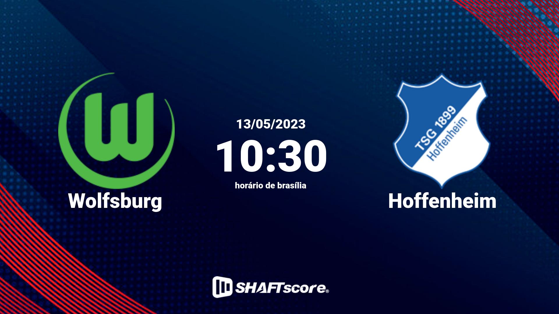 Estatísticas do jogo Wolfsburg vs Hoffenheim 13.05 10:30