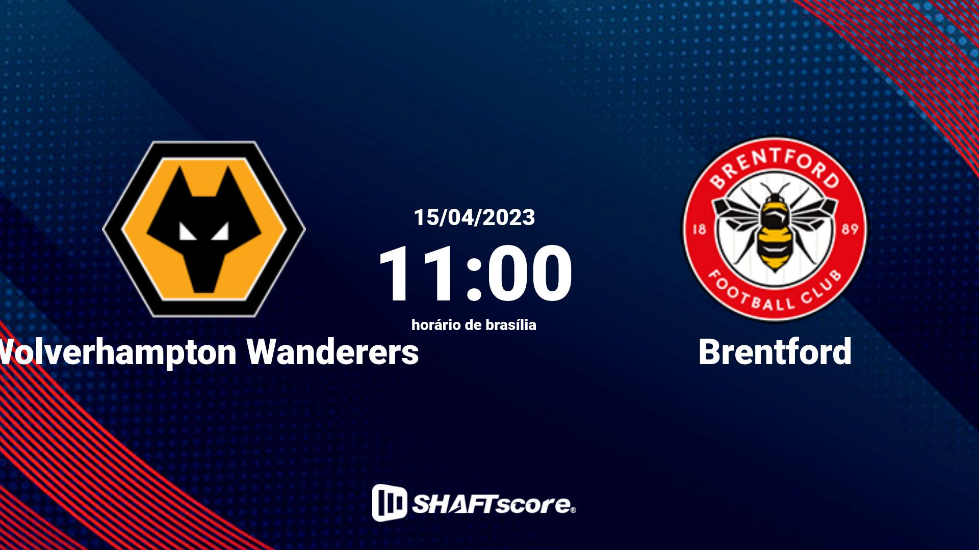 Estatísticas do jogo Wolverhampton Wanderers vs Brentford 15.04 11:00